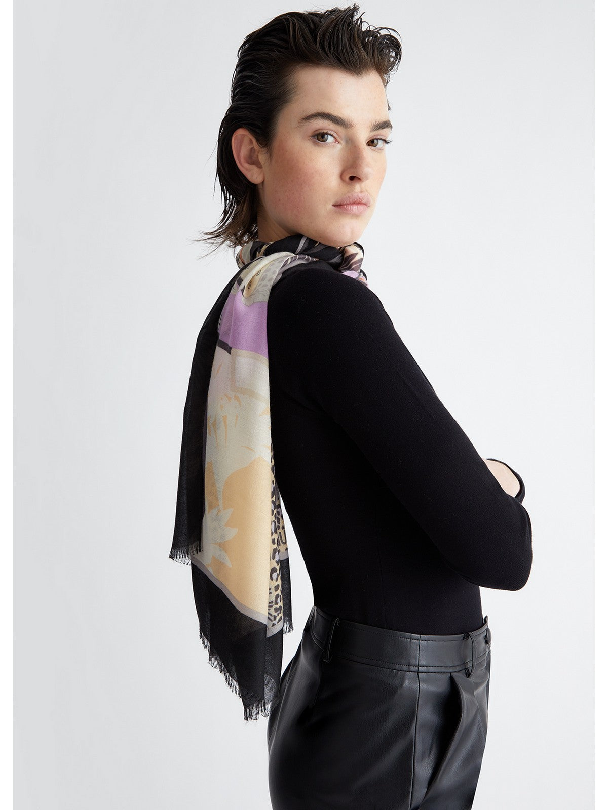 LIU JO SOFT Stola Donna 2A4045T0300 22222 Nero