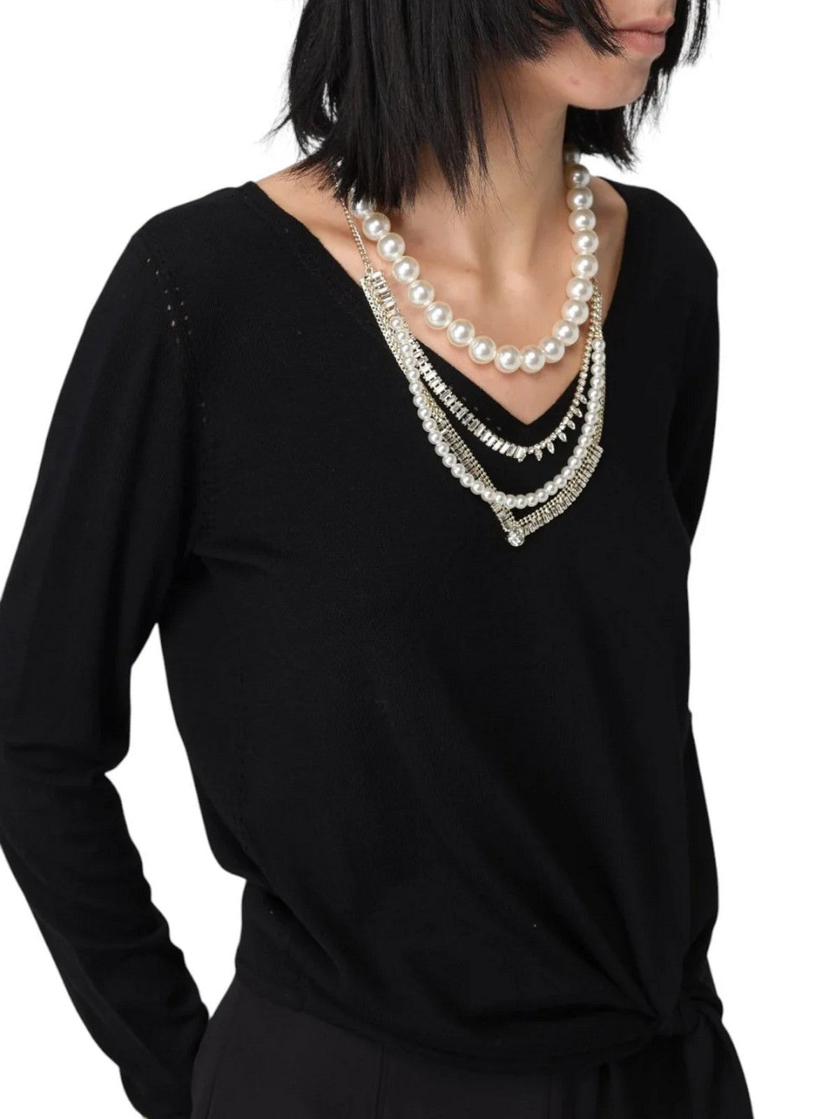 LIU JO BLACK Maglione Donna CF5042MA82O 22222 Nero