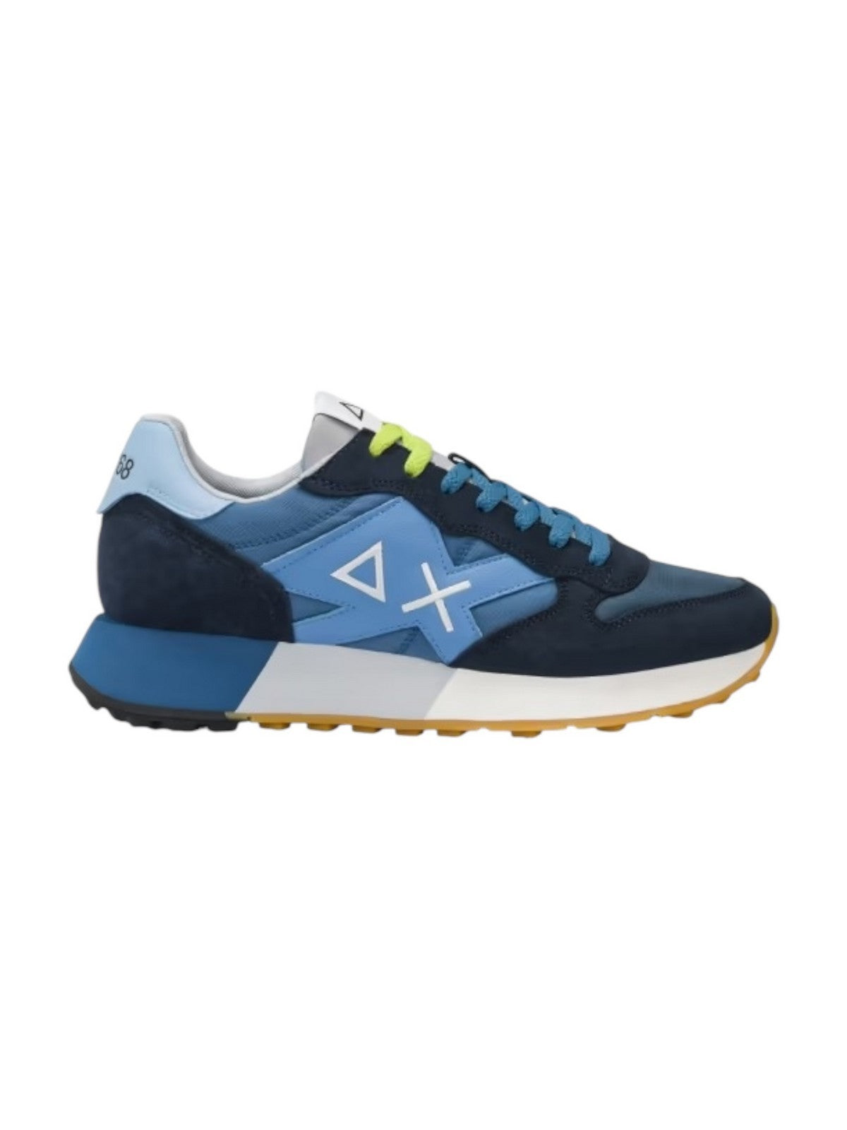 【あお】 SUN68 Sneaker Uomo JAKI 2.0 BICOLOR Z35112 0780 Blu