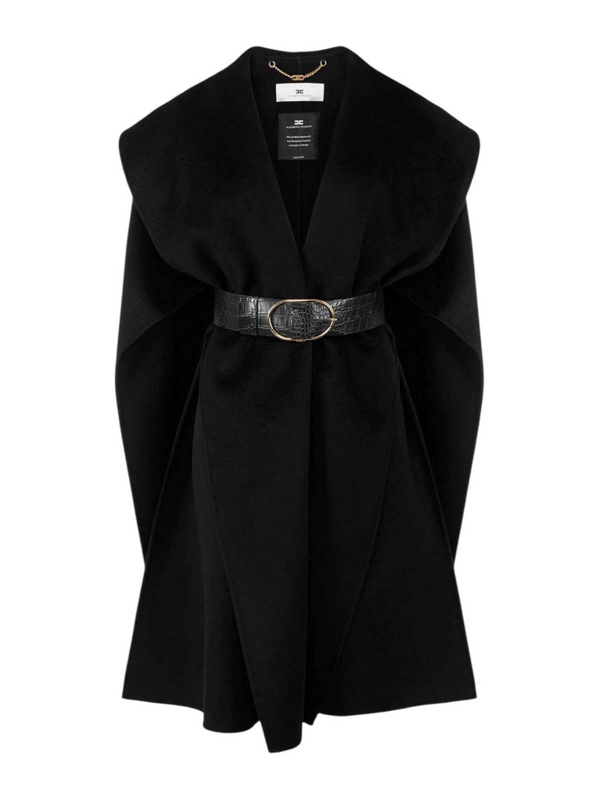 ELISABETTA FRANCHI Cappotto Donna CP67D56E2 110 Nero