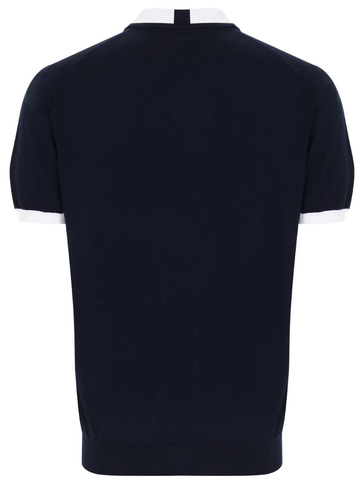 KITON T-Shirt e Polo Uomo UMK0571V111A00J DARK BLUE/WHITE Blu gioboutiqueweb