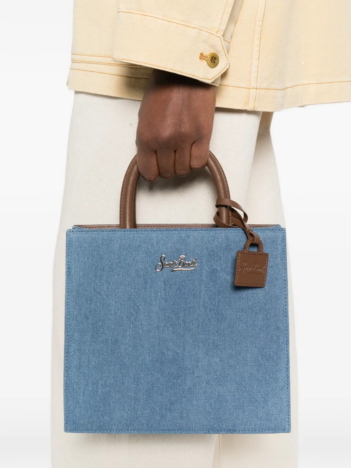 MC2 SAINT BARTH Borsa Donna SHOP BAG MIDI 00009L DENIM