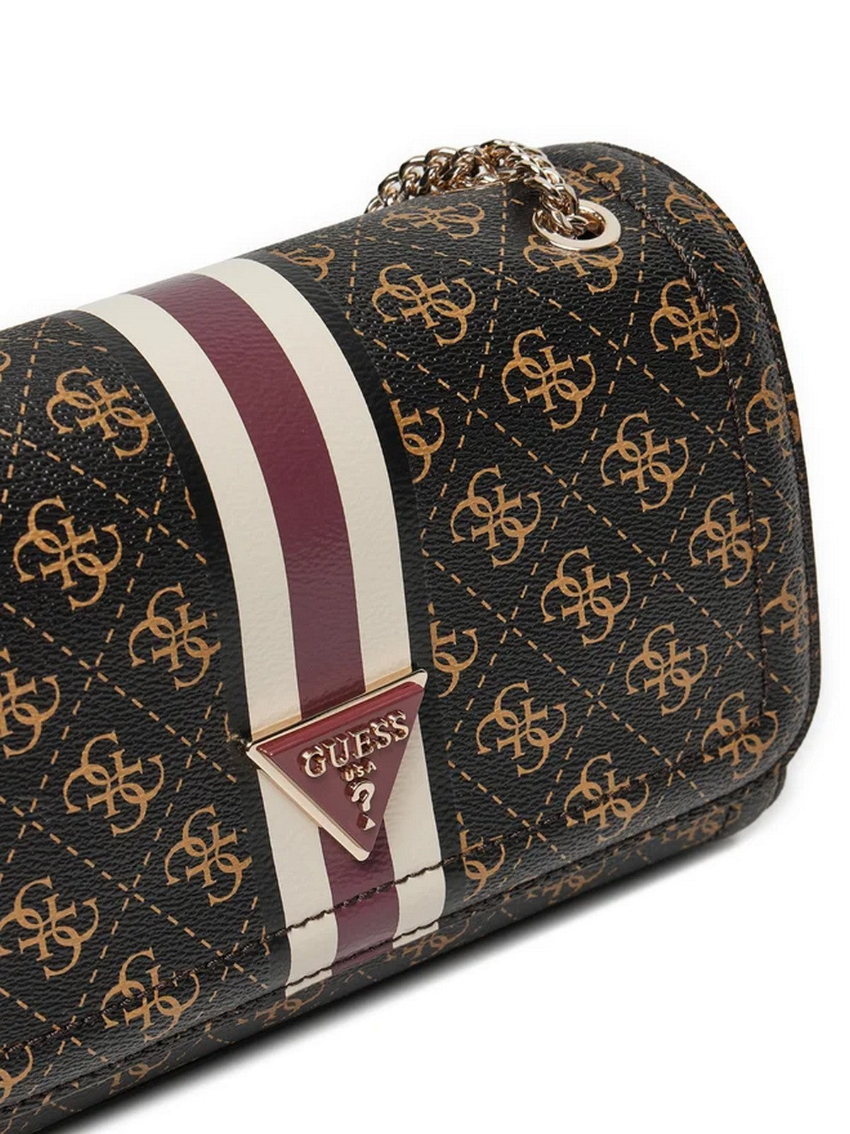 GUESS Borsa Donna Katey Flap Shoulder HWQS78 79210 BNL Marrone gioboutiqueweb