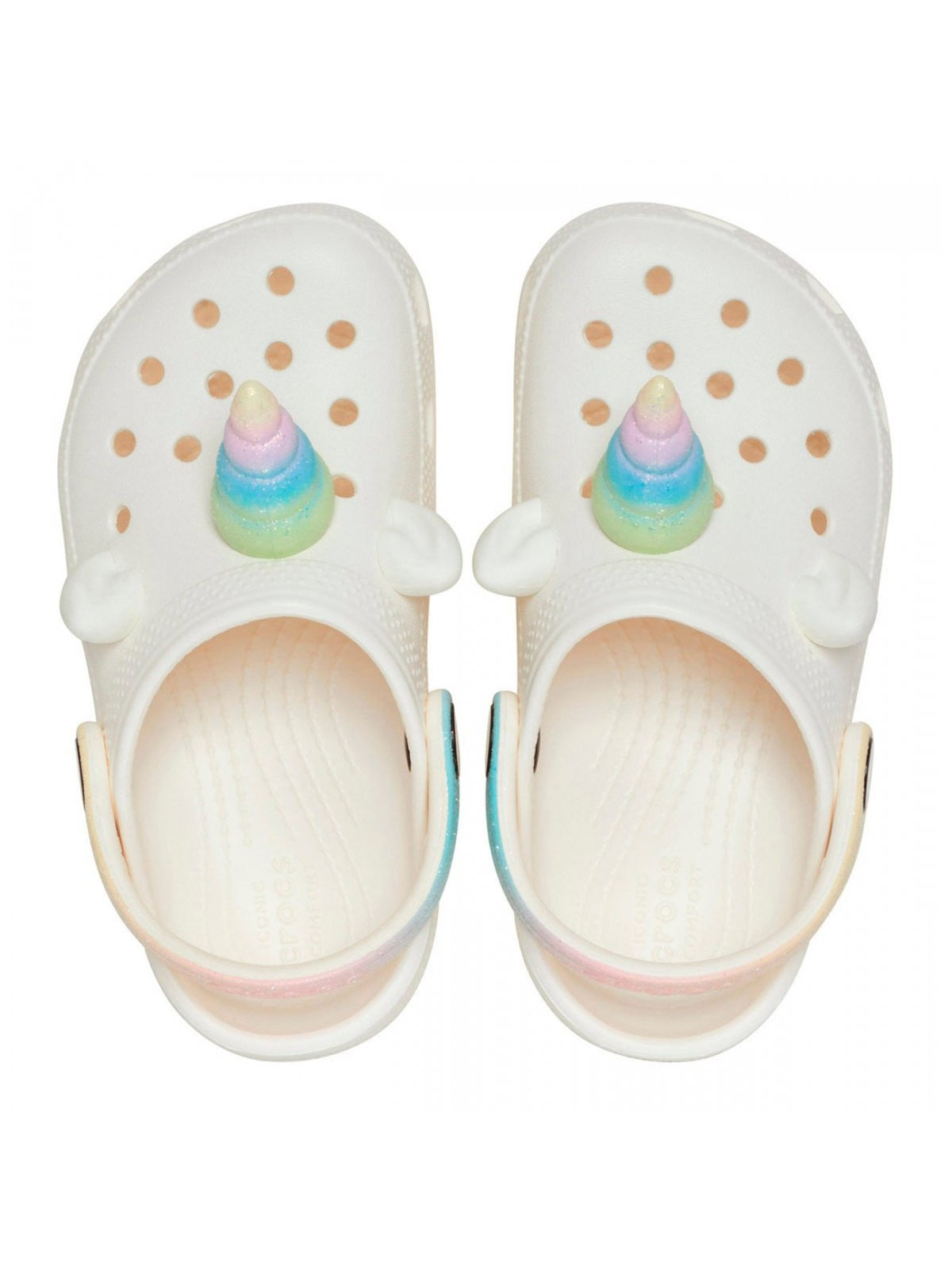 CROCS Ciabatta Bambine e ragazze Cls IAM Rainbow Unicorn Clog T 209701 0WV CHALK gioboutiqueweb