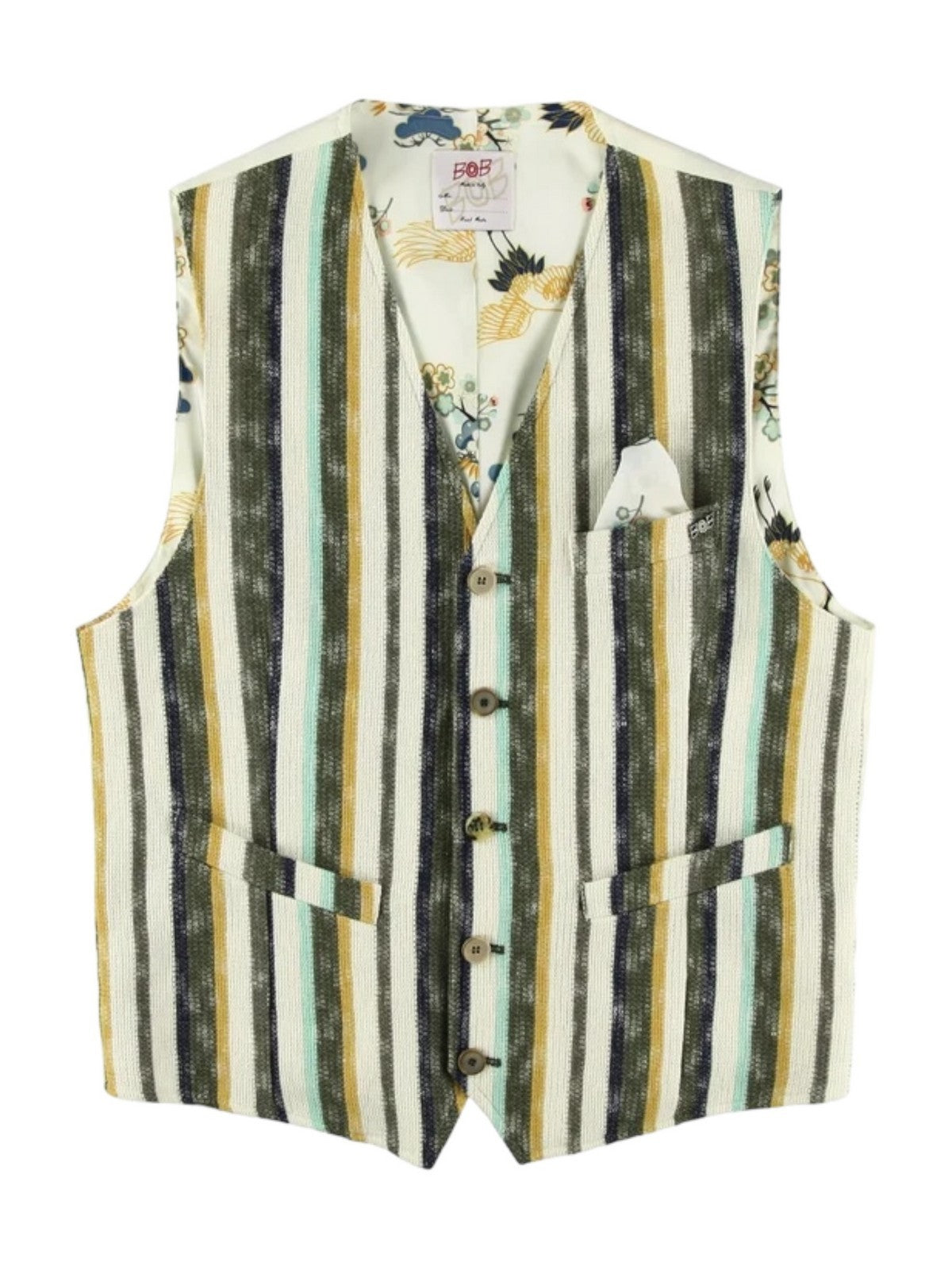 BOB Gilet Uomo P24SHOP253 T253 VAR.1 Beige gioboutiqueweb