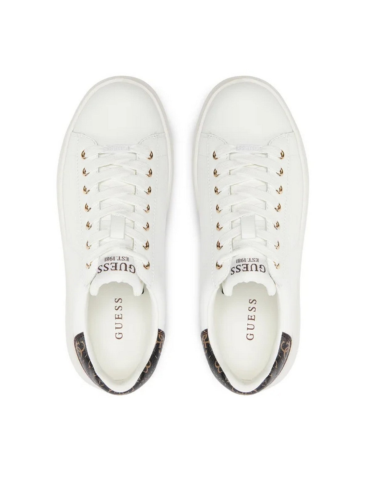 GUESS Sneaker Donna Elbina FLJELB FAL12 WHBRO Bianco gioboutiqueweb