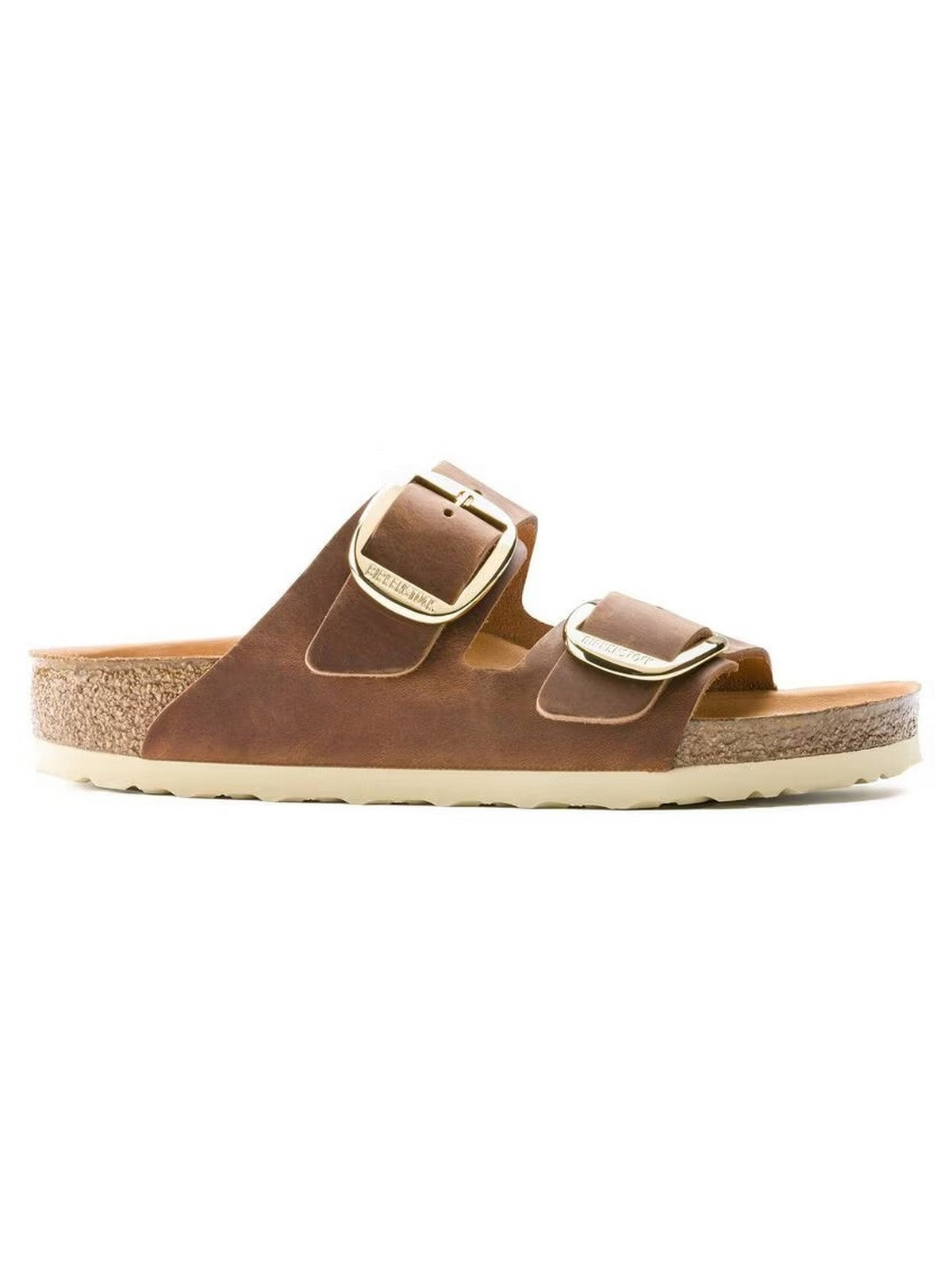 BIRKENSTOCK Sandalo Donna Arizona Big Buckle cognac, Oiled Leather 1011073 Marrone gioboutiqueweb