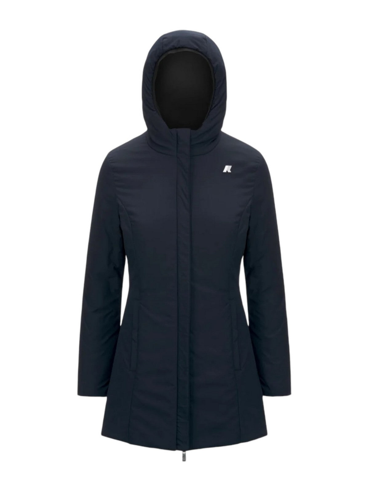 K-WAY Giubbino Donna DENISE ST WARM DOUBLE K6128UW A3C BLACK-BLUE DEPTH gioboutiqueweb