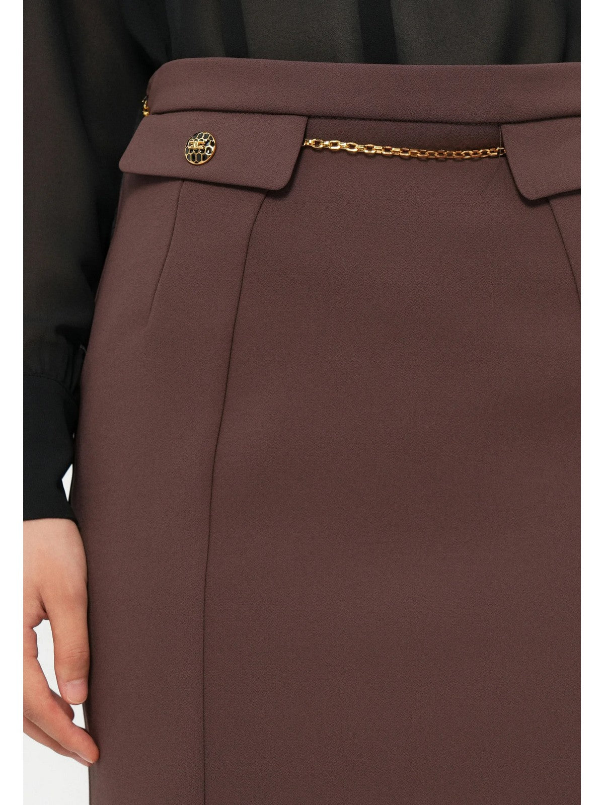 ELISABETTA FRANCHI Gonna Donna GO14857E2 EA3 COFFEE