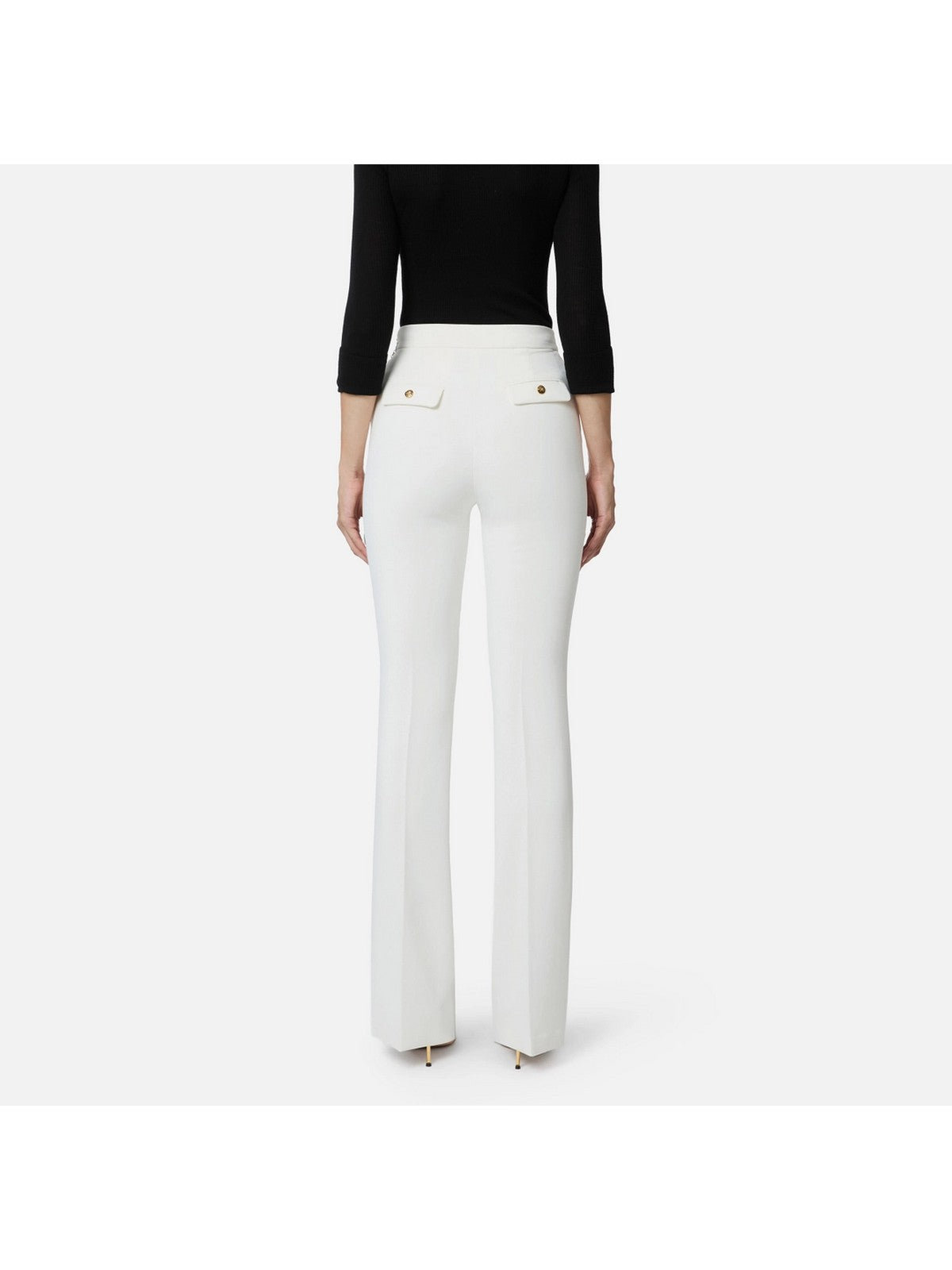 ELISABETTA FRANCHI Pantalone Donna PA14157E2 360 Avorio gioboutiqueweb