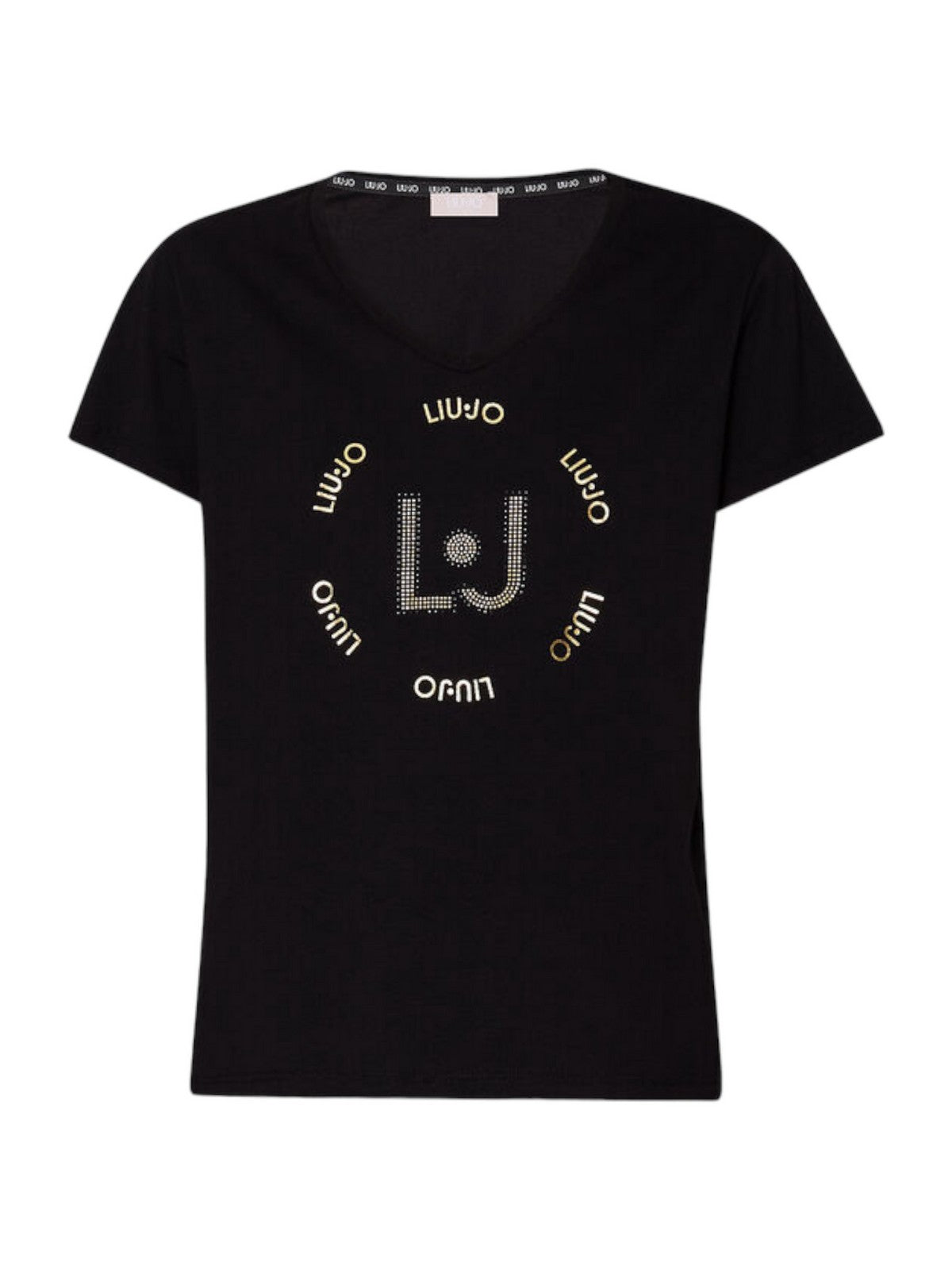 LIU JO SPORT T-Shirt e Polo Donna TA4137J6040 U9958 Nero gioboutiqueweb