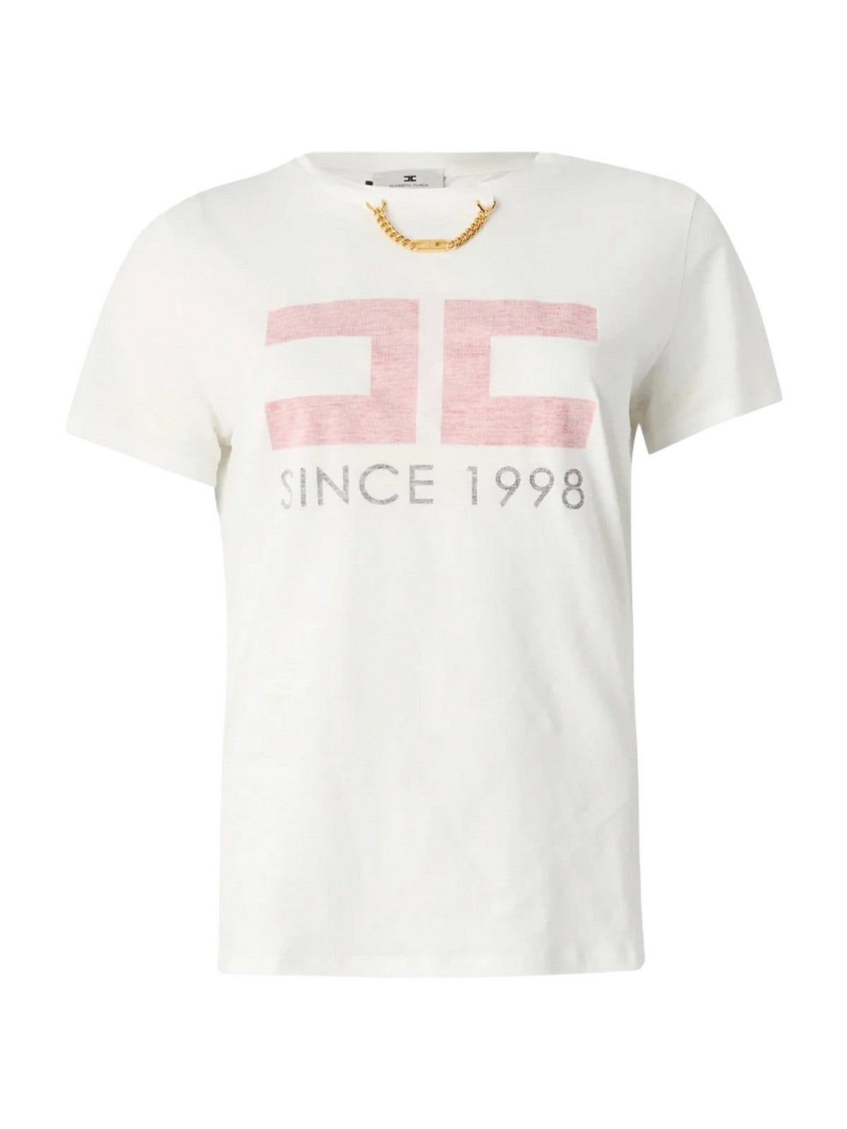 ELISABETTA FRANCHI T-shirt Donna MA03351E2-270 Bianco gioboutiqueweb