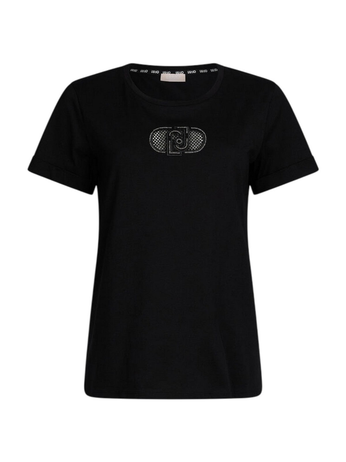 LIU JO SPORT T-shirt Donna TA5180JS923 M9308 Nero/LJ holed gioboutiqueweb
