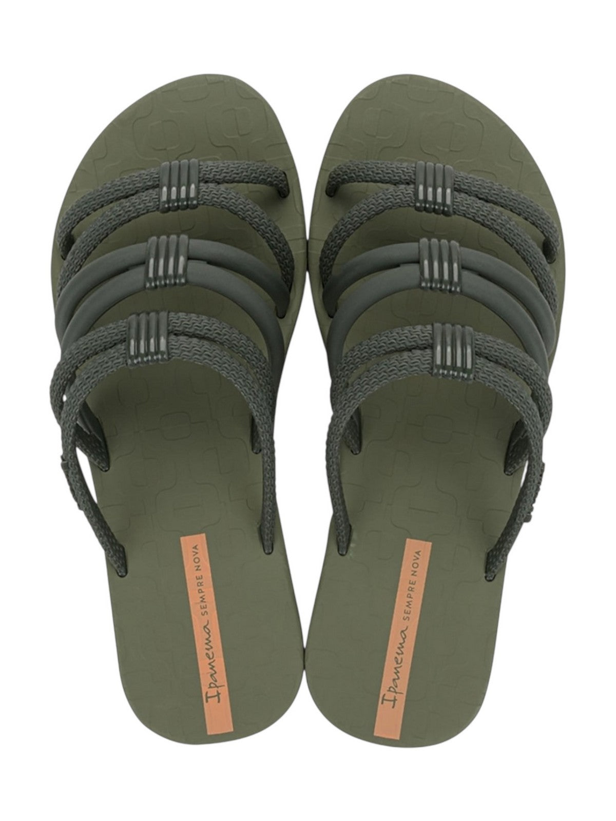 IPANEMA Ciabatta Donna IP.27237 BG827 MILITARY GREEN/ORANGE gioboutiqueweb