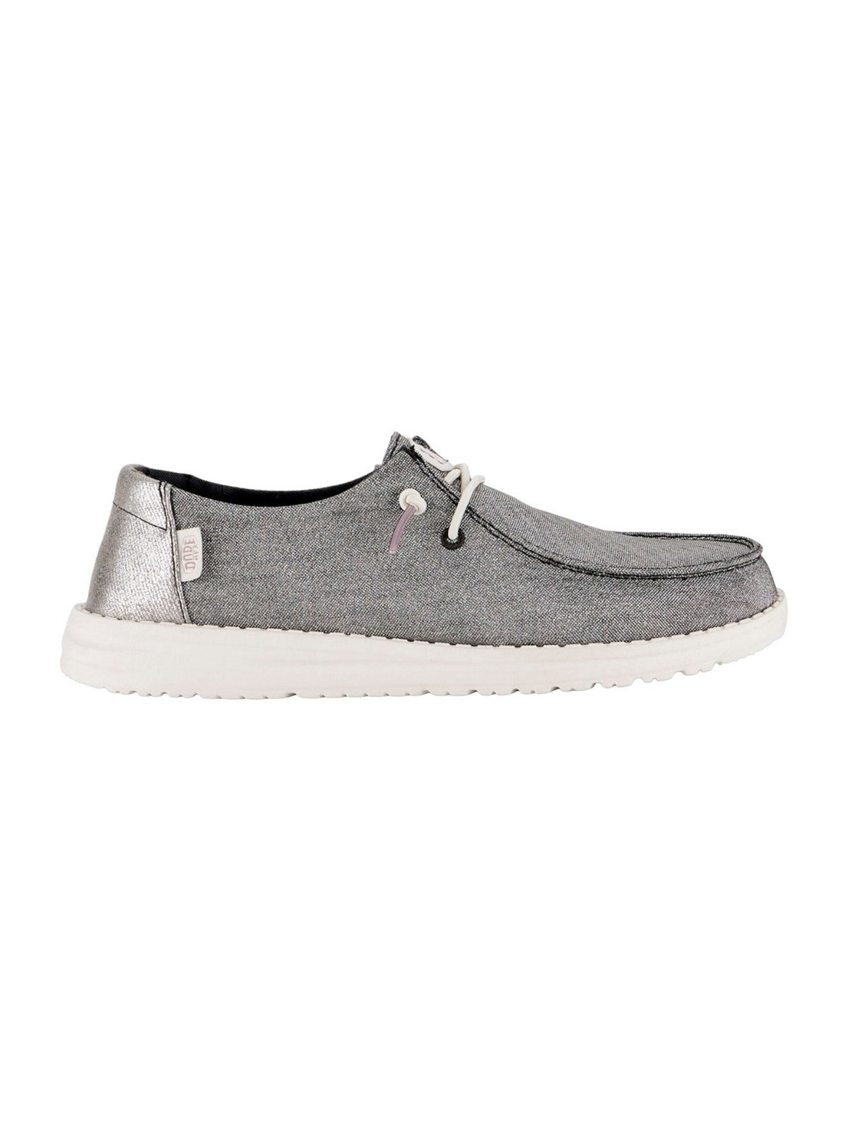HEY DUDE Mocassino Donna Wendy Metallic Sparkle HD.41082 025 Grigio gioboutiqueweb