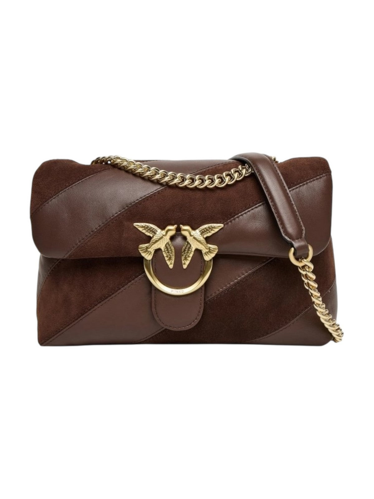 PINKO Borsa Donna LOVE PUFF CLASSIC CL 100038-A2JY L74V MARRONE CASTANO MATT GOLD gioboutiqueweb