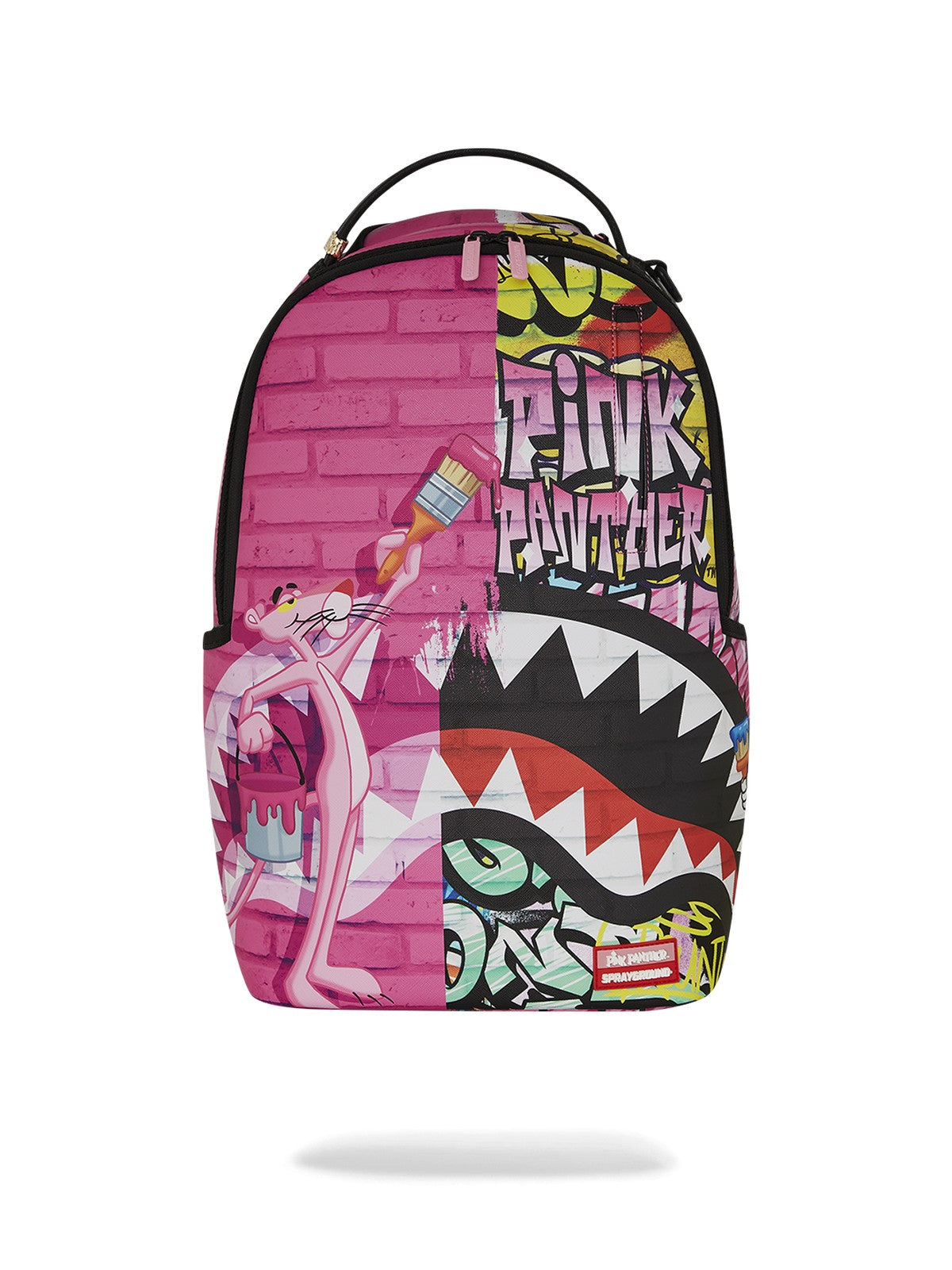 SPRAYGROUND Zaino Uomo PINK PANTHER PAINTING OVER GRAFFITI DLXR BACKPACK 910B7007NSZ ROSA gioboutiqueweb
