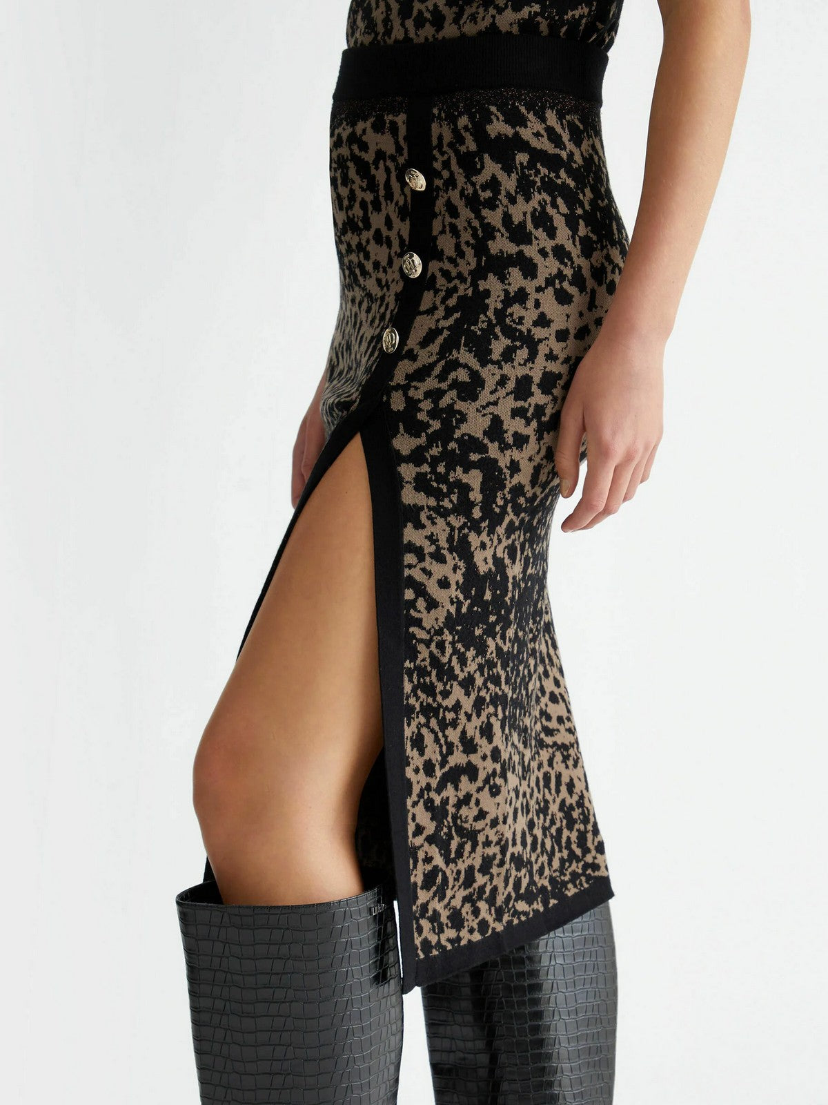 LIU JO BLACK Gonna Donna CF4430MA95H N9851 Marrone gioboutiqueweb