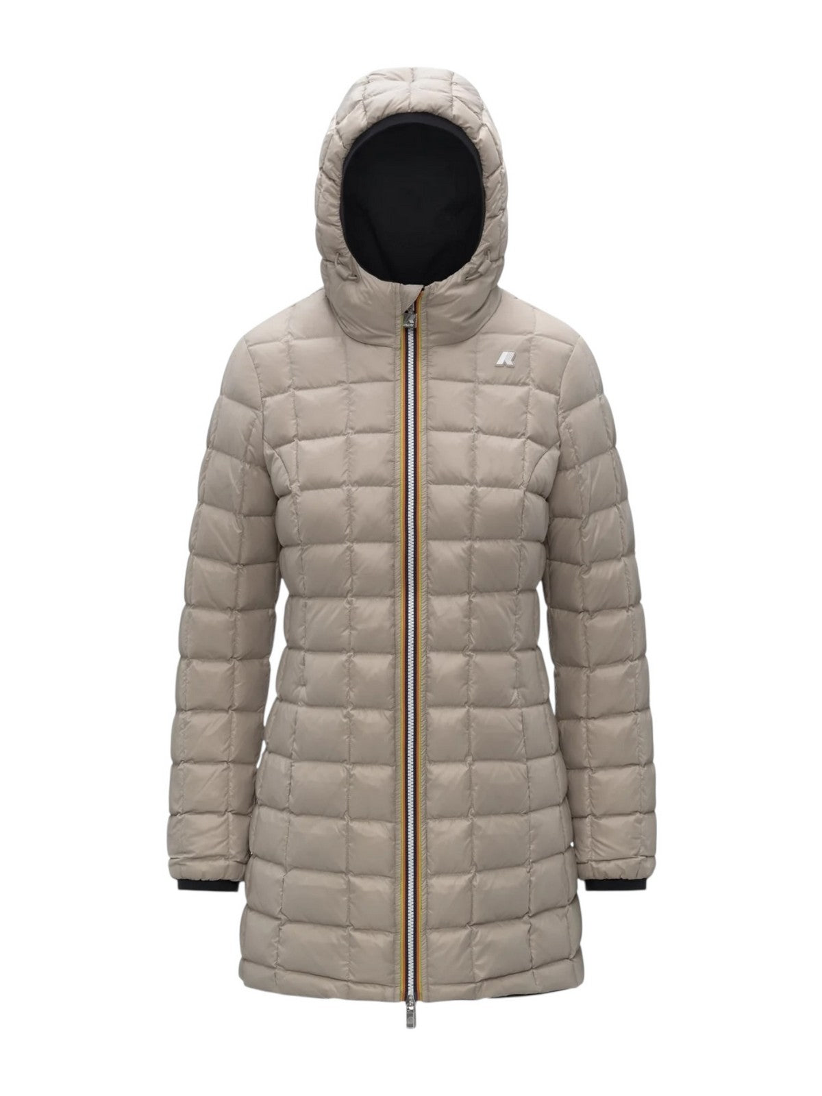 K-WAY Giubbino Donna DENISE ST THERMO DOUBLE K8134CW BC9 Black Pure - Beige C