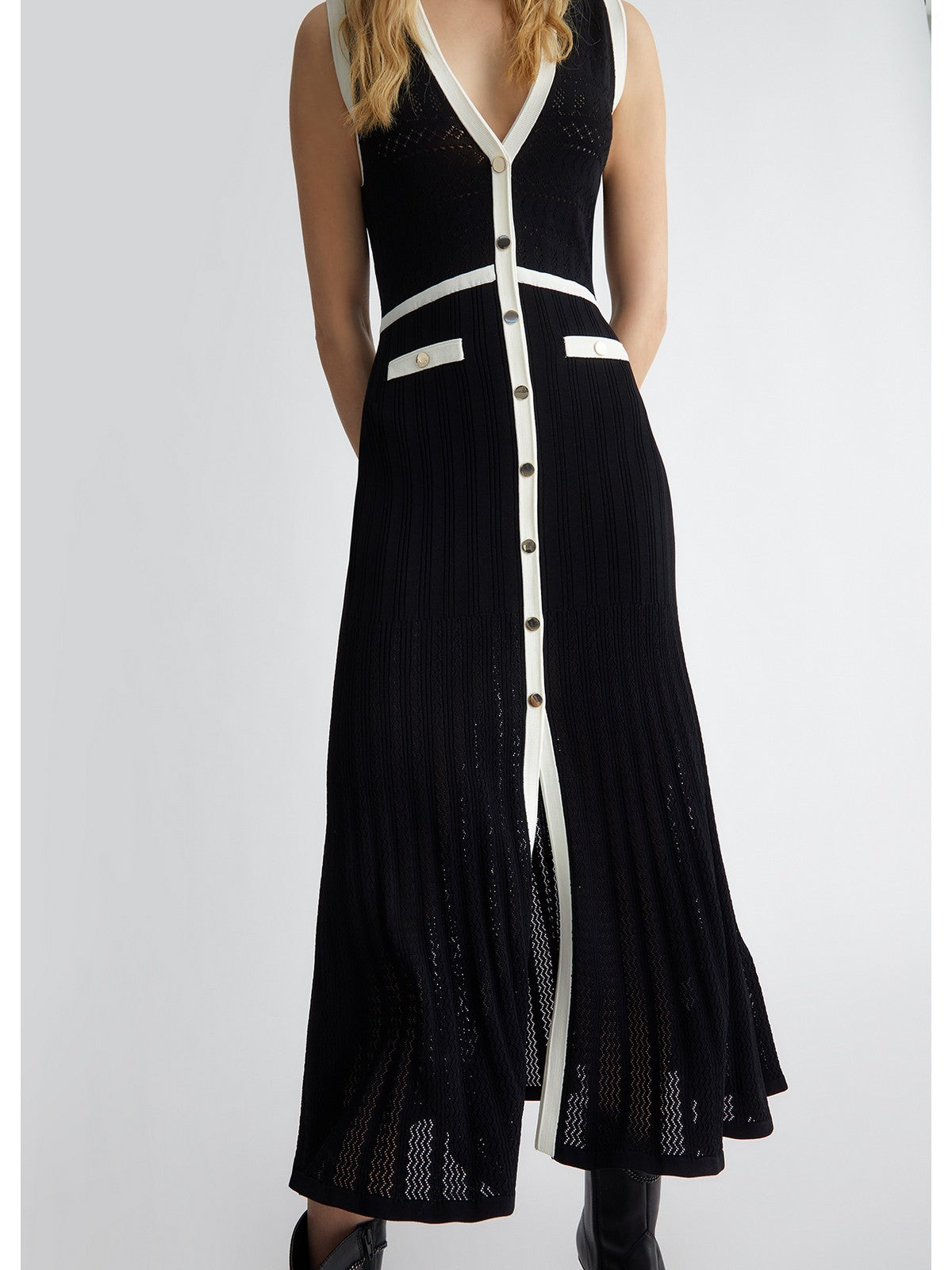 Liu Jo White Woman Robe MA4057MS52N C3415 Black