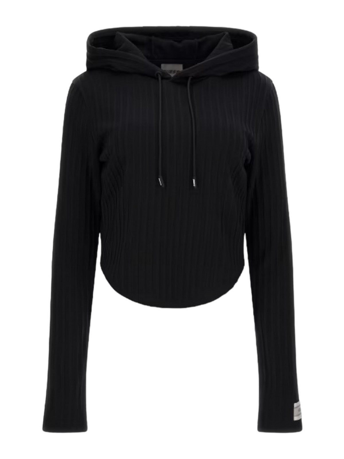 GUESS SPORT Felpa Donna Anneka Hoodie Sweats V4RQ03 KC2U2 JBLK Nero gioboutiqueweb