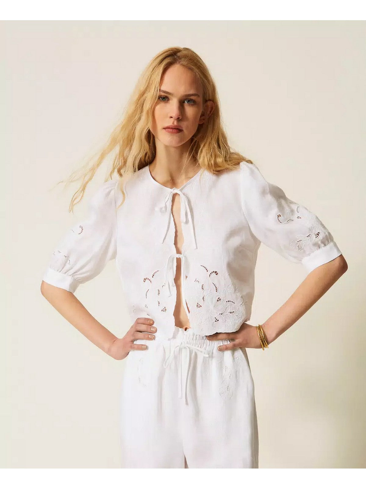 TWINSET Camicia Donna 261TT2120 00001 BIANCO OTTICO