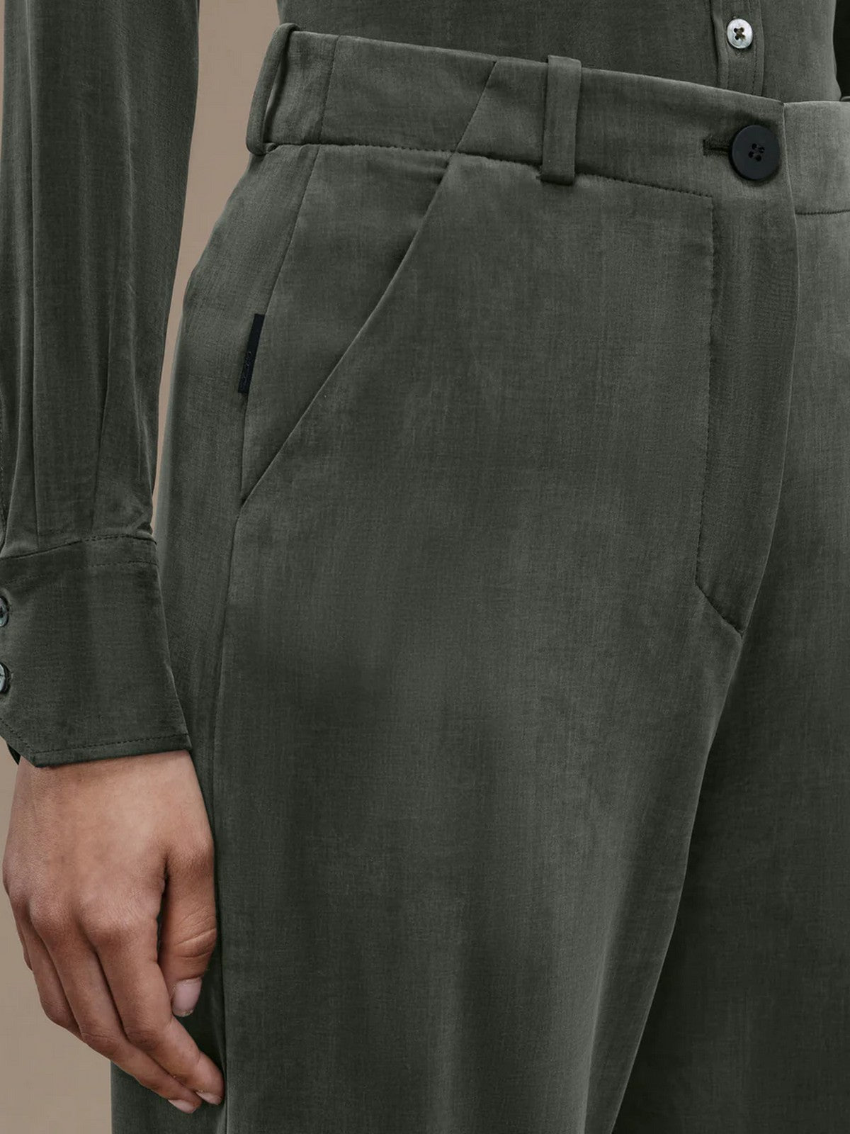 RRD Pantalone Donna CUPRO JOANIE WOM PANT W24723 20 Verde gioboutiqueweb