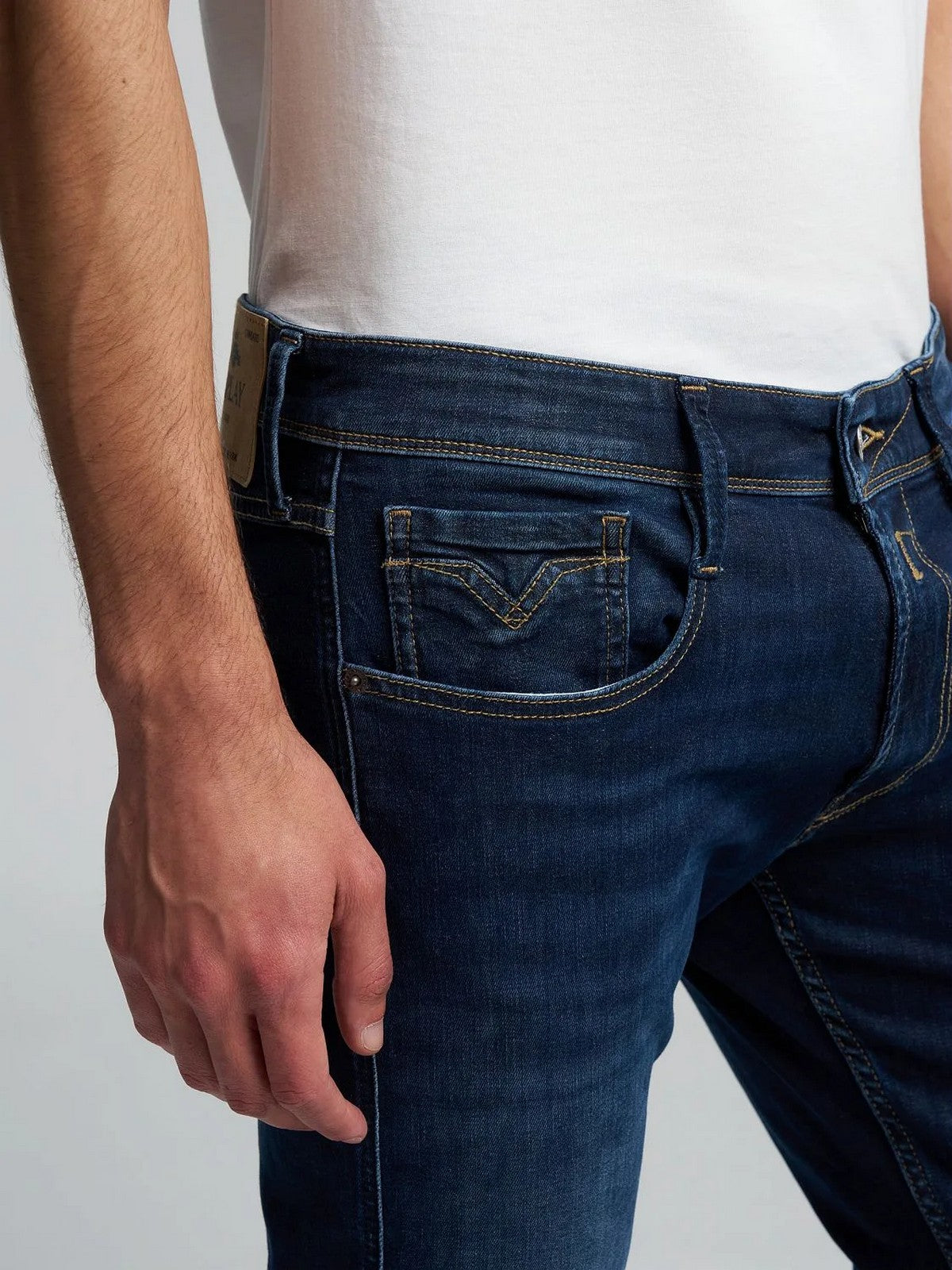 REPLAY Jeans Uomo ANBASS M914Y00041A900 007 DARK BLUE