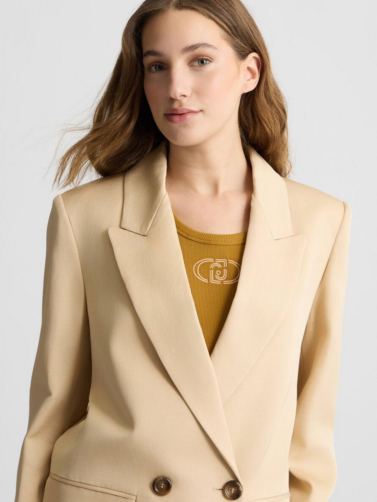 LIU JO BLACK Giacca Donna CA5349T2983 X0650 Beige gioboutiqueweb