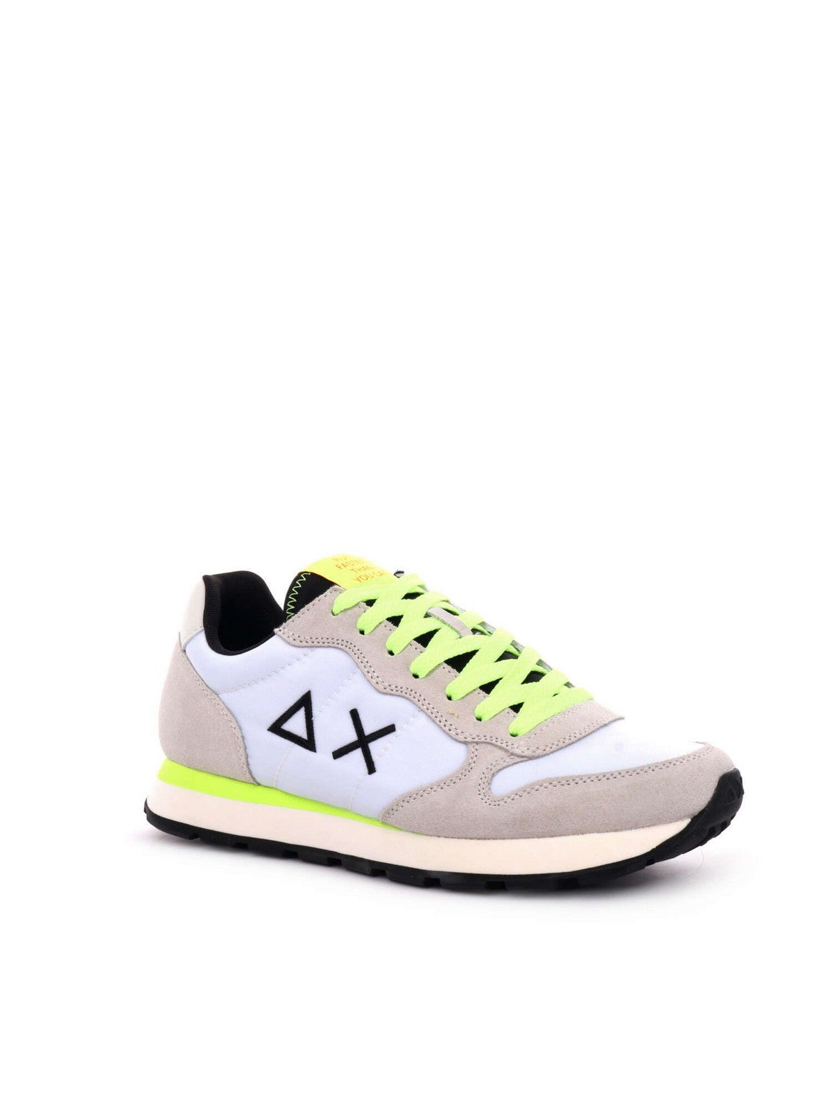 SUN68 Sneaker Uomo Tom fluo Z35102 01 Bianco gioboutiqueweb