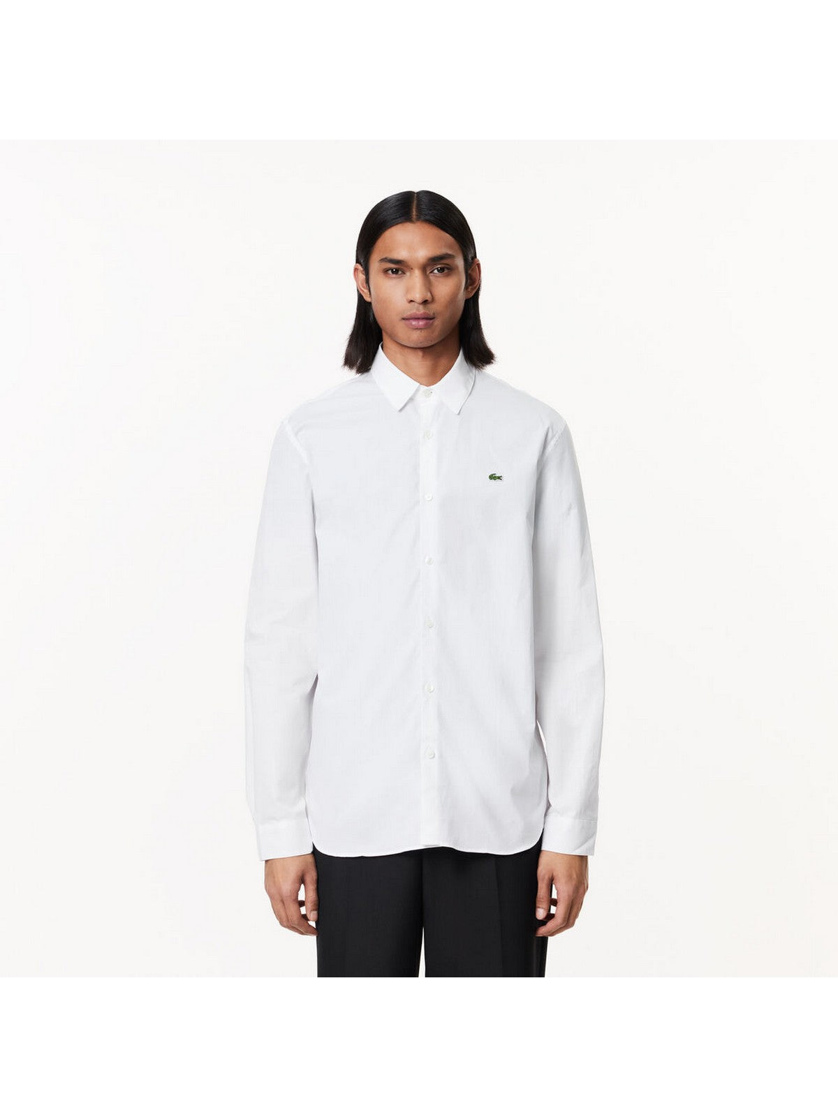 LACOSTE Camicia Uomo CH5620 001 Bianco gioboutiqueweb