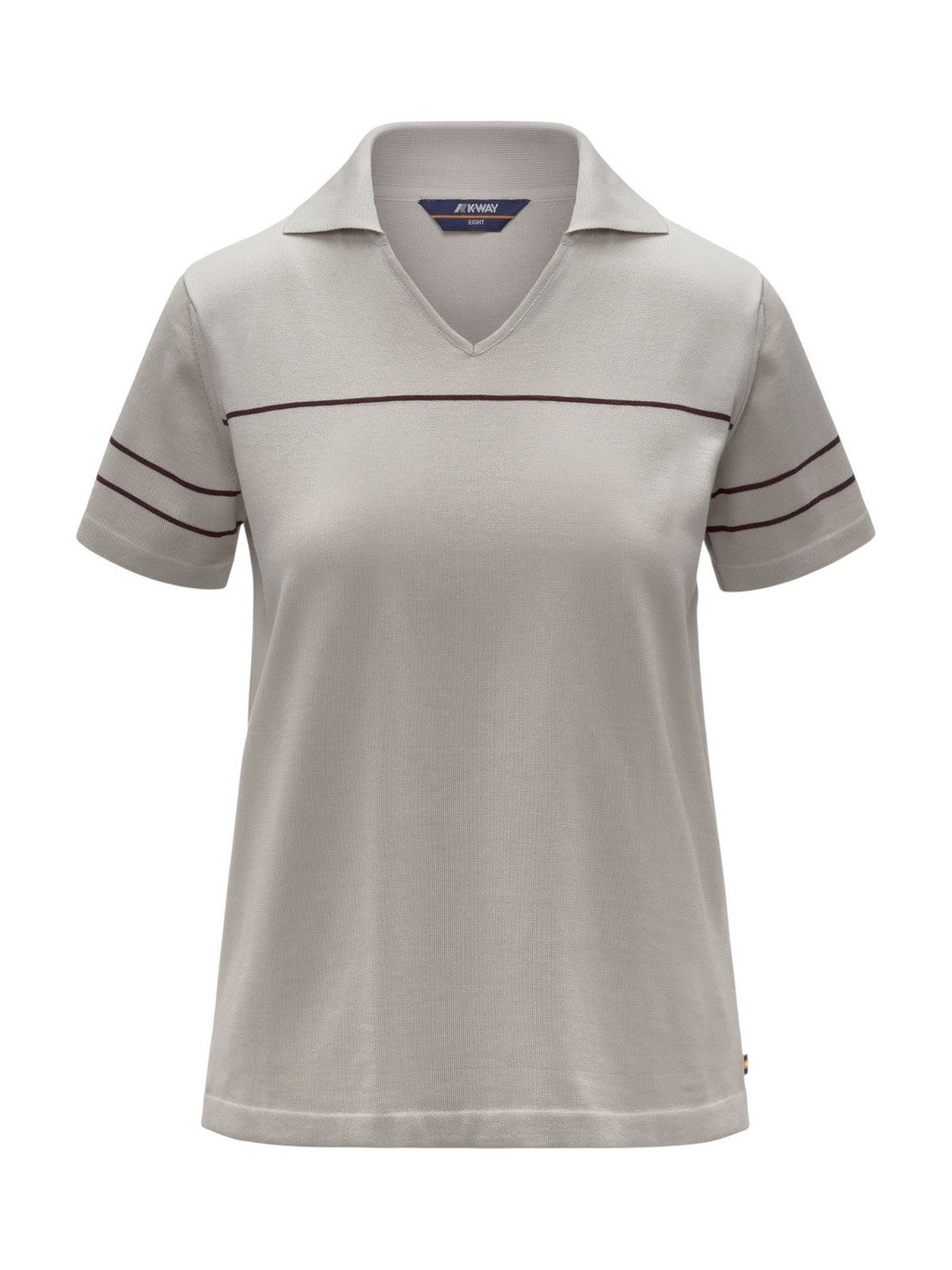 K-WAY Polo Donna MAZARDY STRIPES K11715W C36 BEIGE LT - Violet Bu