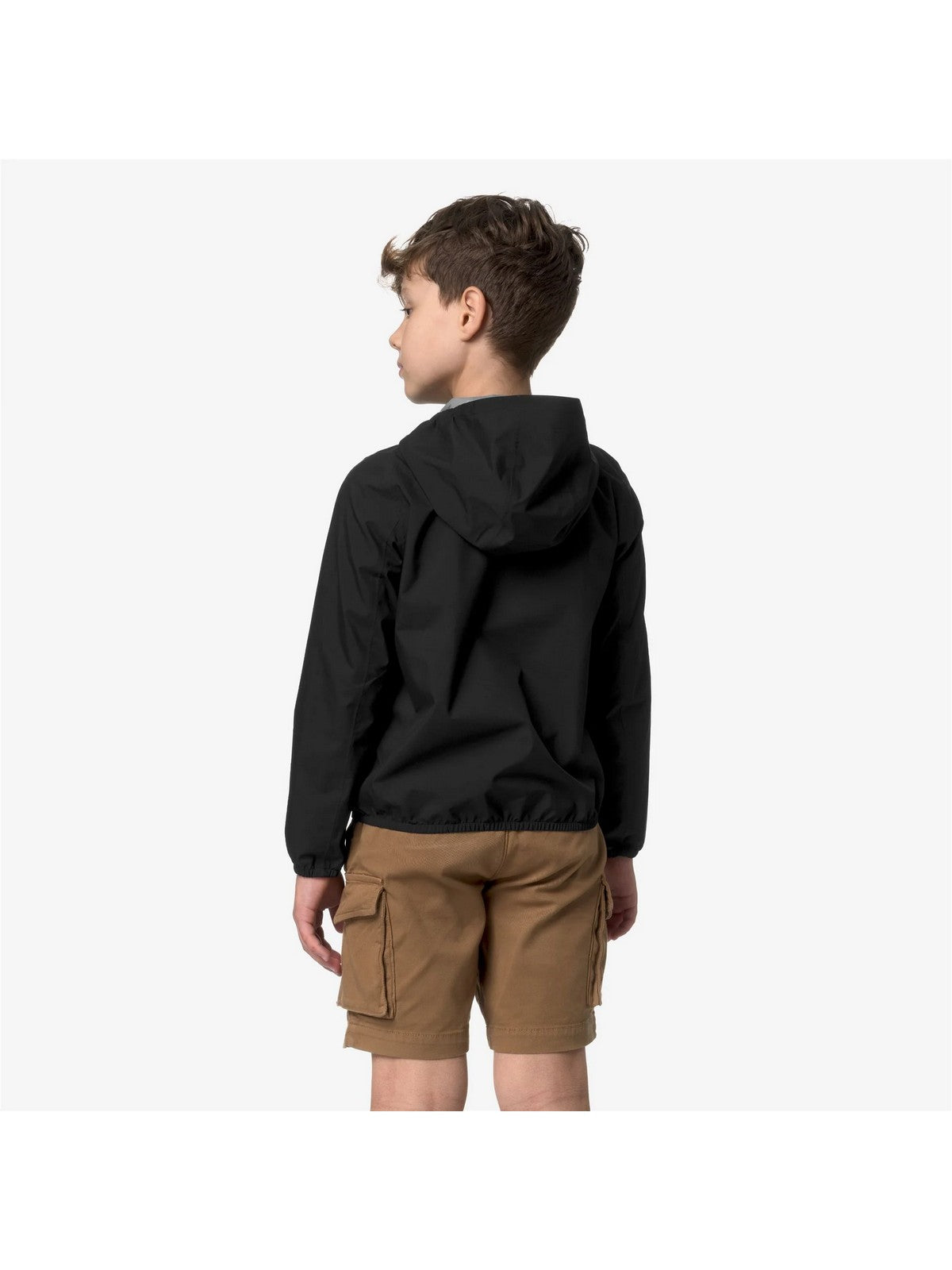 K-WAY KIDS Giubbino Bambini e ragazzi P. JACK STRETCH DOT K21371W USY BLACK PURE