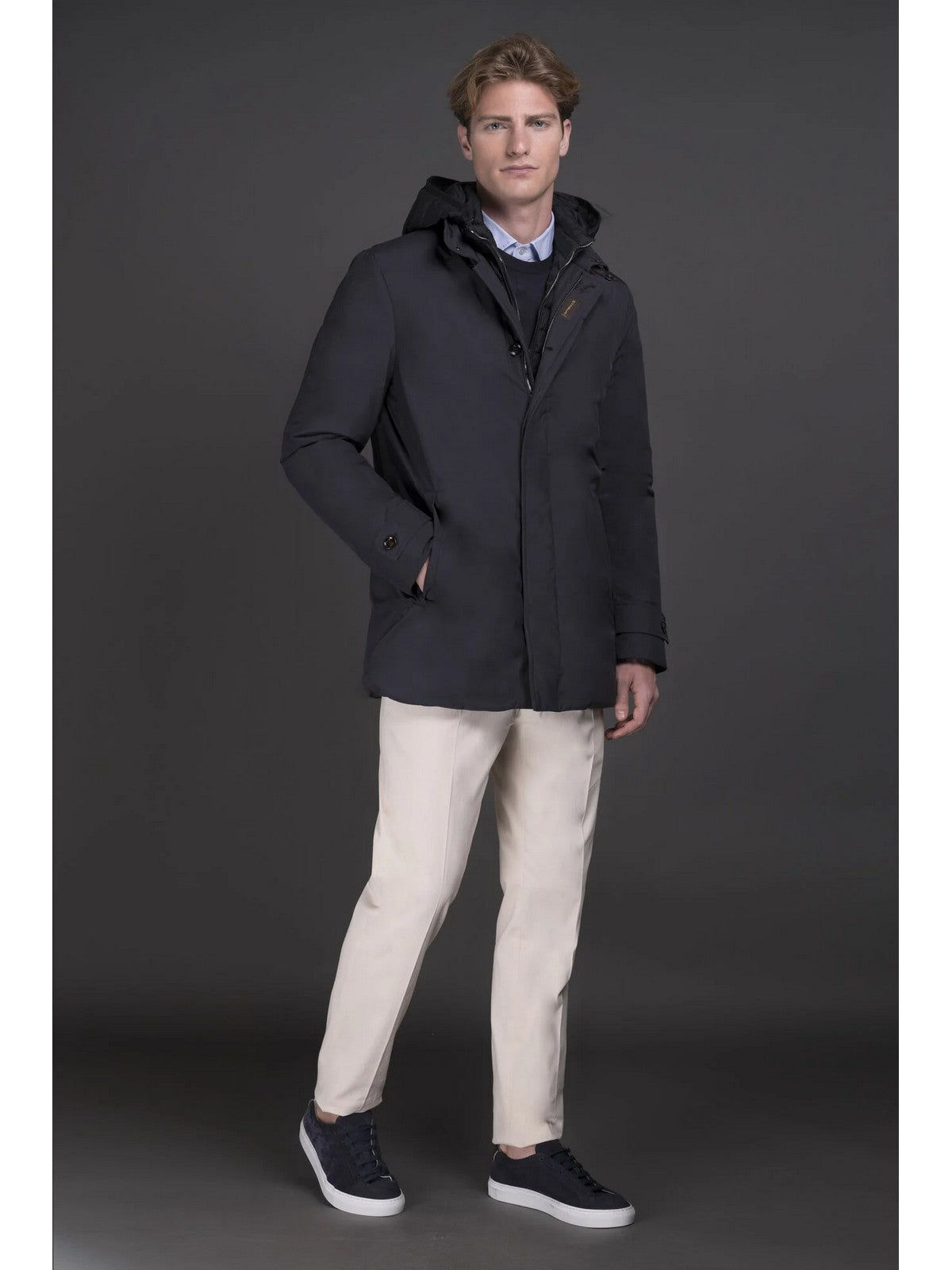 MOORER Giubbino Uomo RAFFAELLO-STP MOUGI100261 U0498 Blu gioboutiqueweb