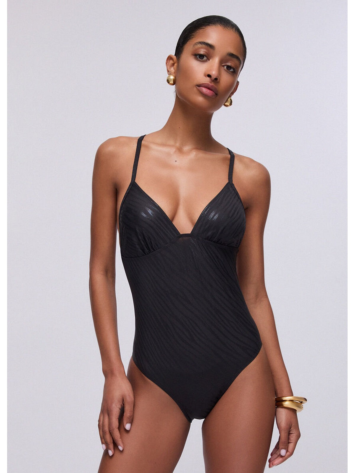 LIU JO BEACHWEAR Costume da bagno Donna VA6190J3928 S9523 Nero foil zebra