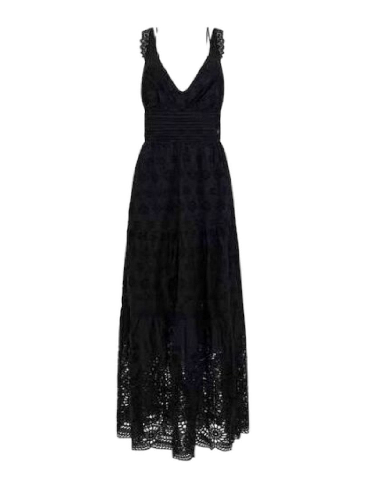 GUESS Abito Donna Sl Palma Long Dress W4GK46 WG571 JBLK Nero gioboutiqueweb