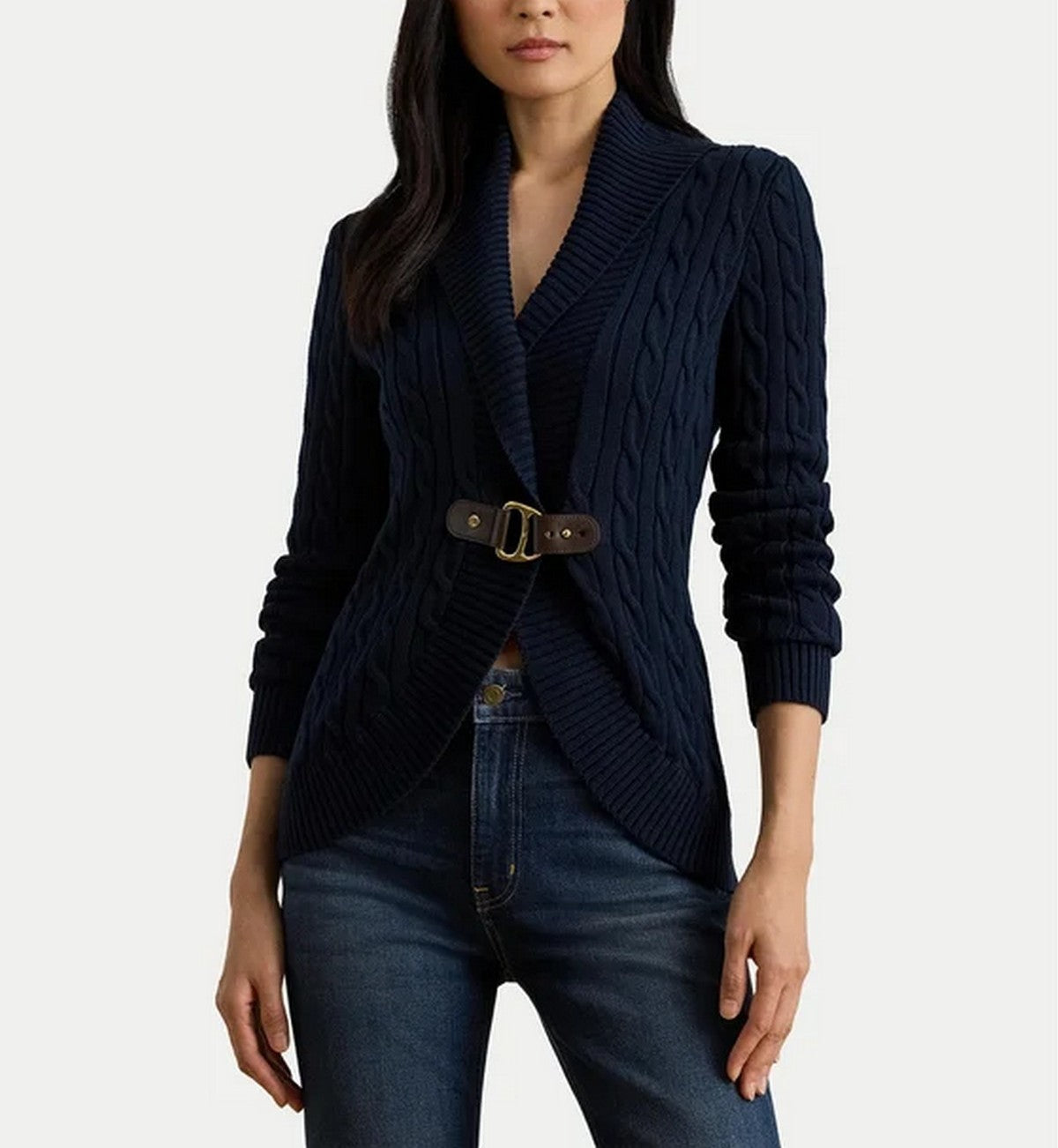 LAUREN RALPH LAUREN Cardigan Donna TAYSIR-LONG SLEEVE-CARDIGAN 200P03473 001 LAUREN NAVY