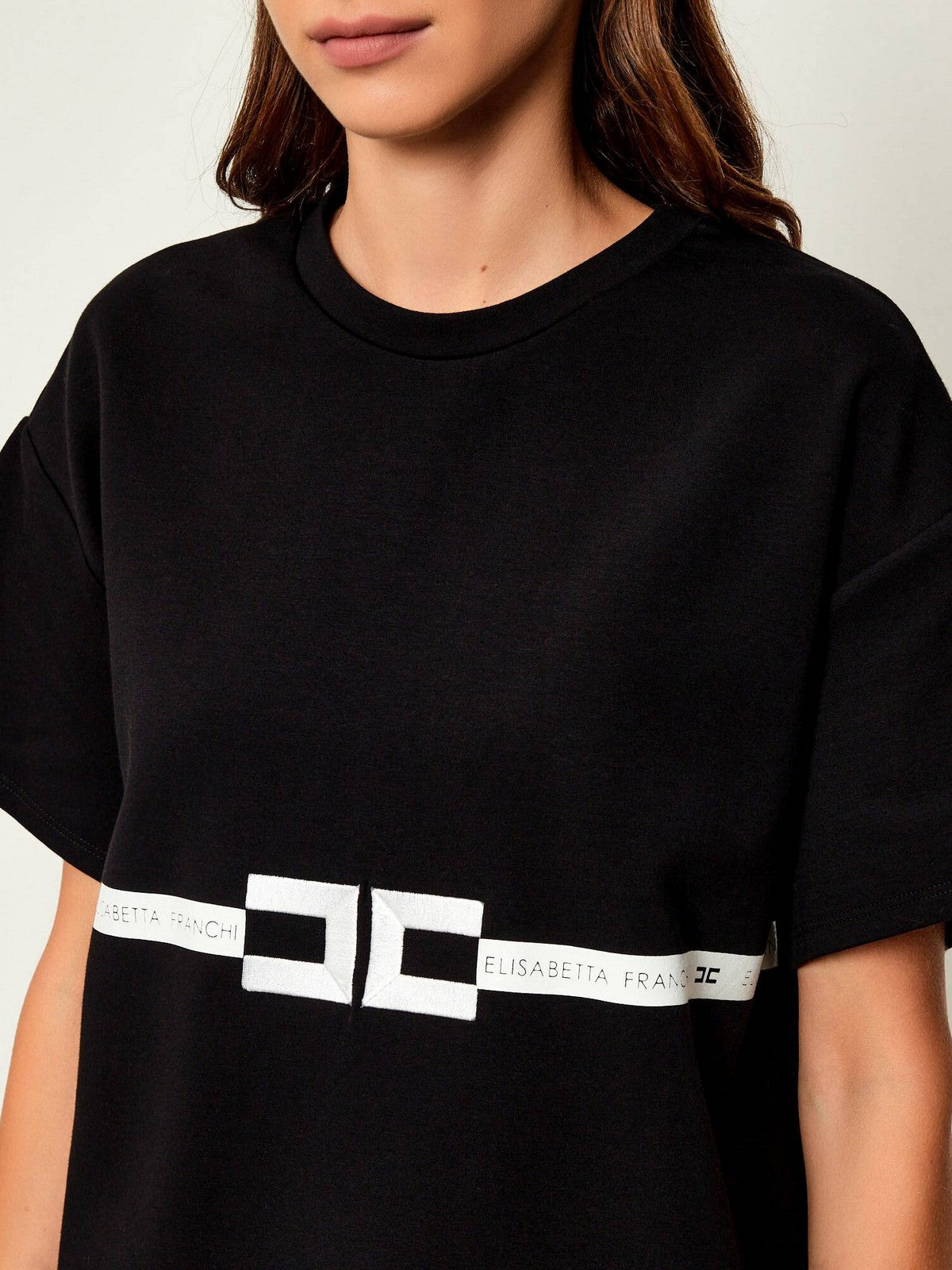 ELISABETTA FRANCHI T-shirt Donna MA02256E2 110 Nero