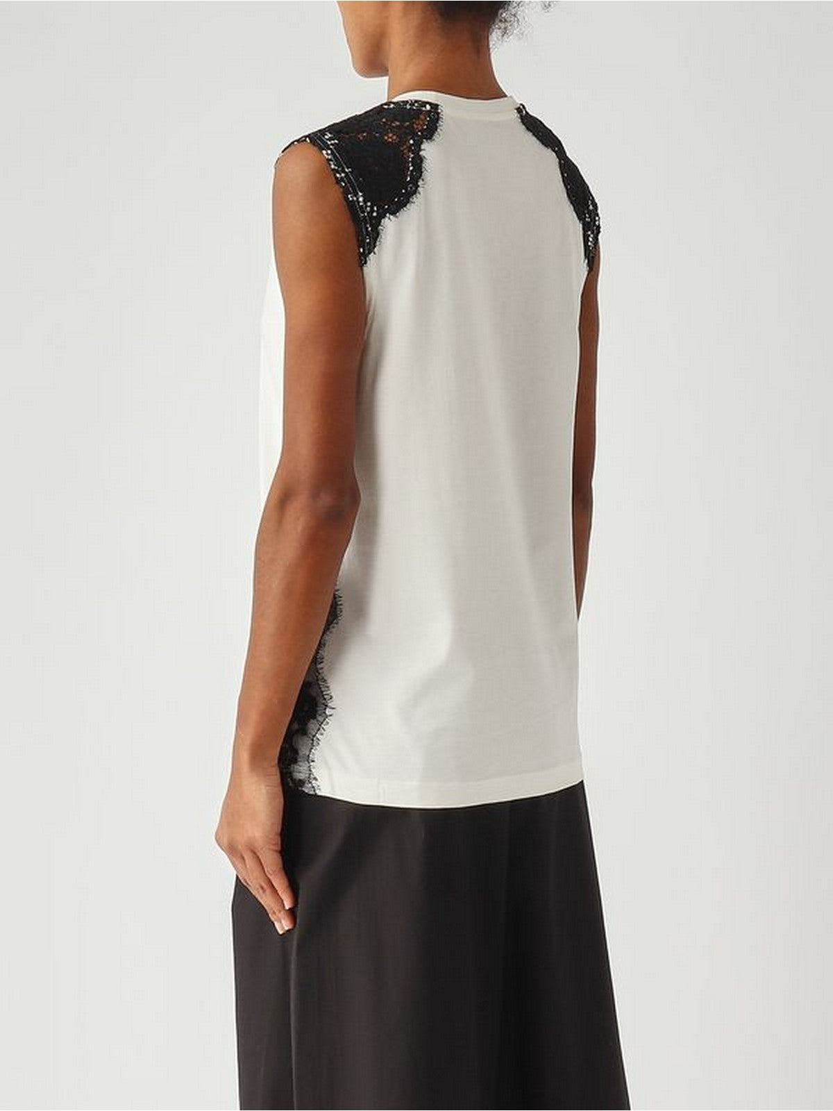 PINKO Canotta Donna DAWN MAGLIA 106562-A383 Z07 BIANCO SETA