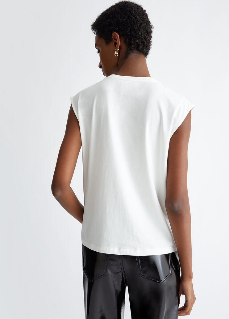 T-shirt White Liu Jo et femme Pole W4016J5003 Q9998 White