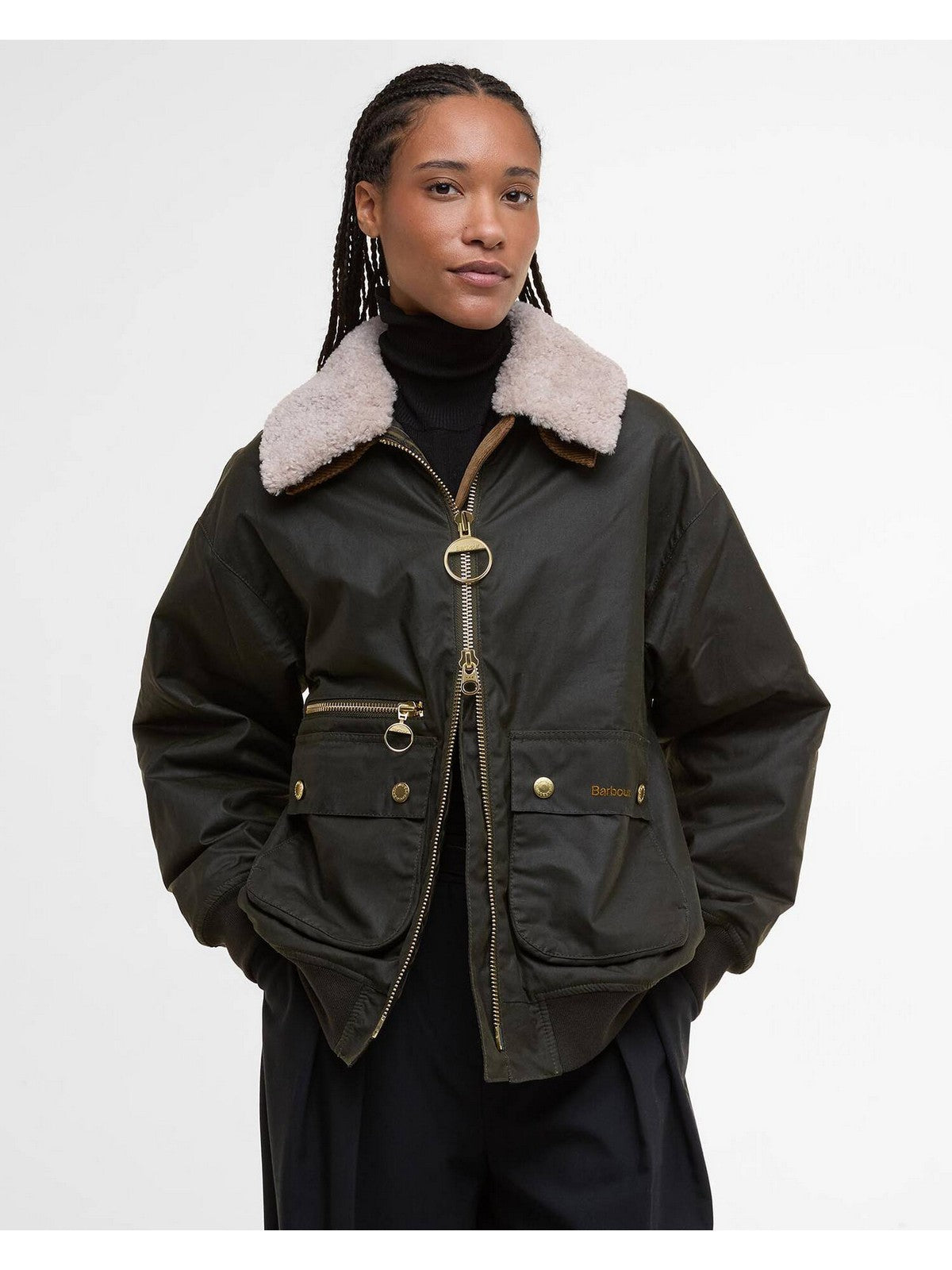 BARBOUR Damen Daunenjacke MAXINE LWX1488 OL99 ARCHIVE OLIVE