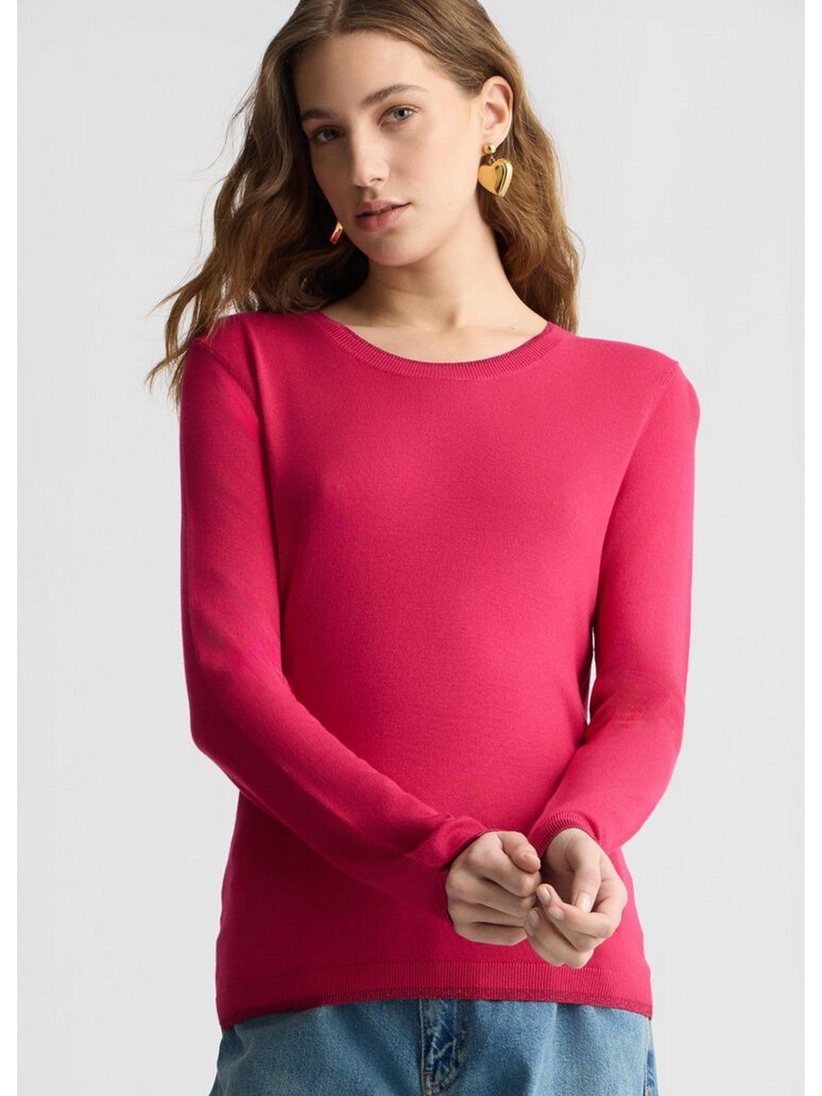 LIU JO WHITE Maglia Donna WA5381MS49I 81950 Rosa gioboutiqueweb