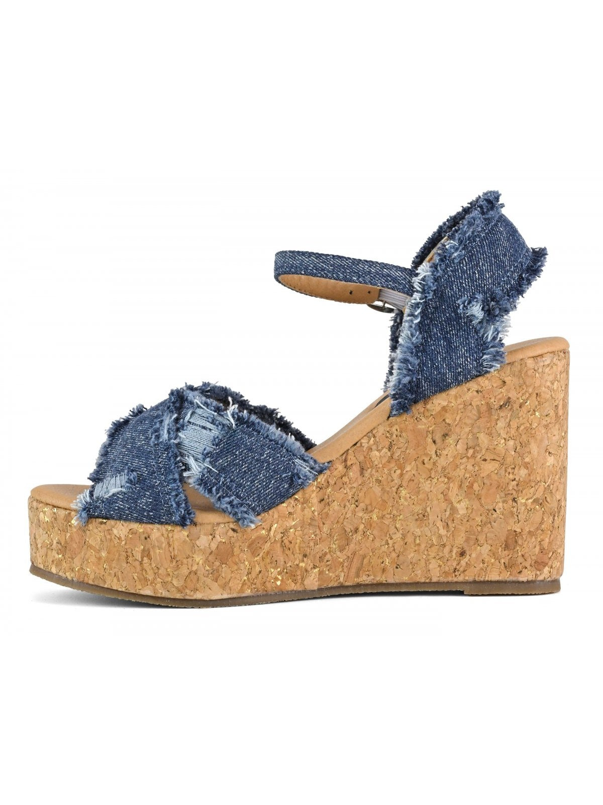 COLORS OF CALIFORNIA Sandalo Donna Jute wedge Denim & Cork HC.CAPRI14 DEN DEN