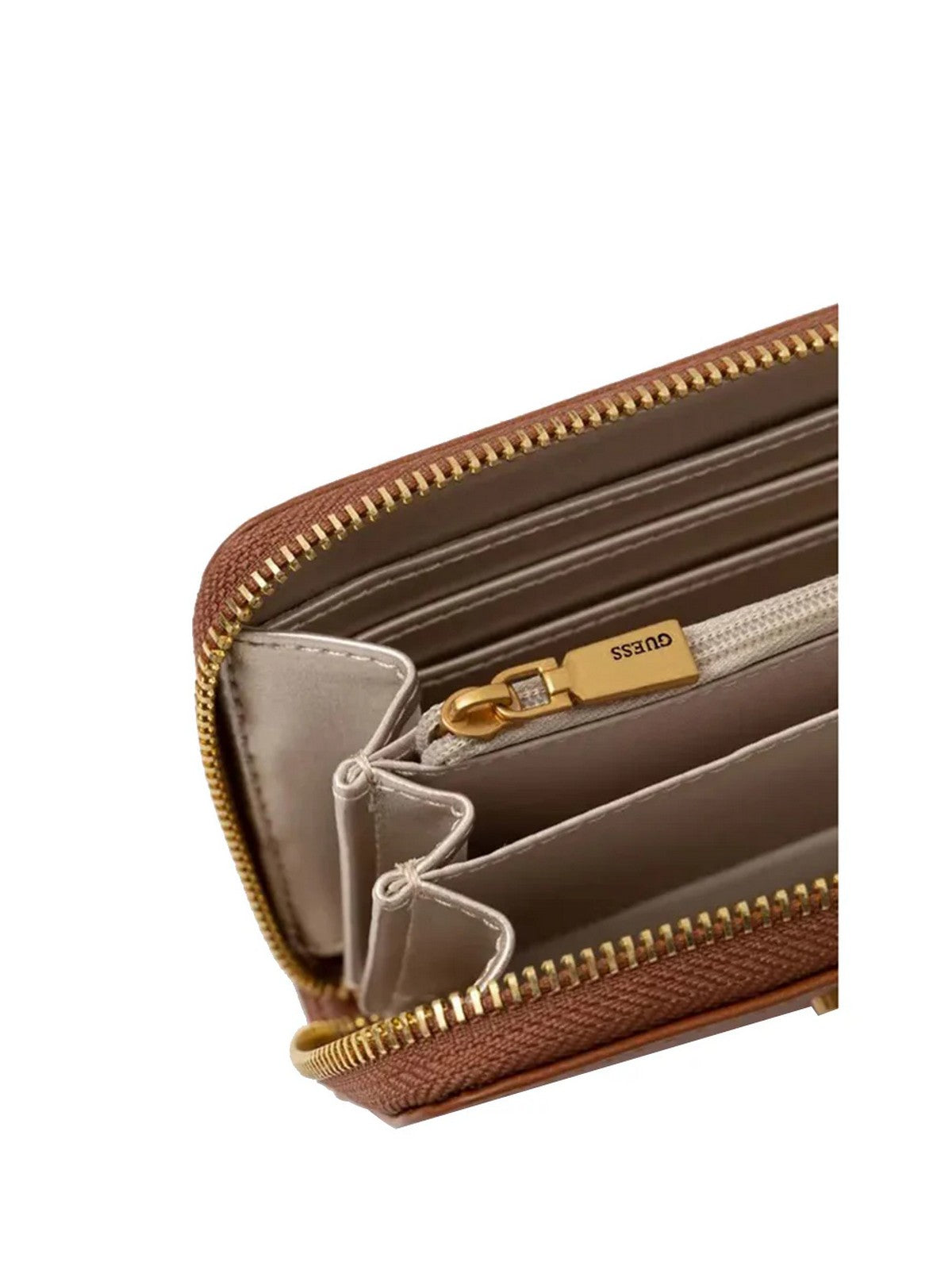 GUESS Portafoglio Donna Laurel Slg Large Zip SWVA85 00400 COG Marrone gioboutiqueweb
