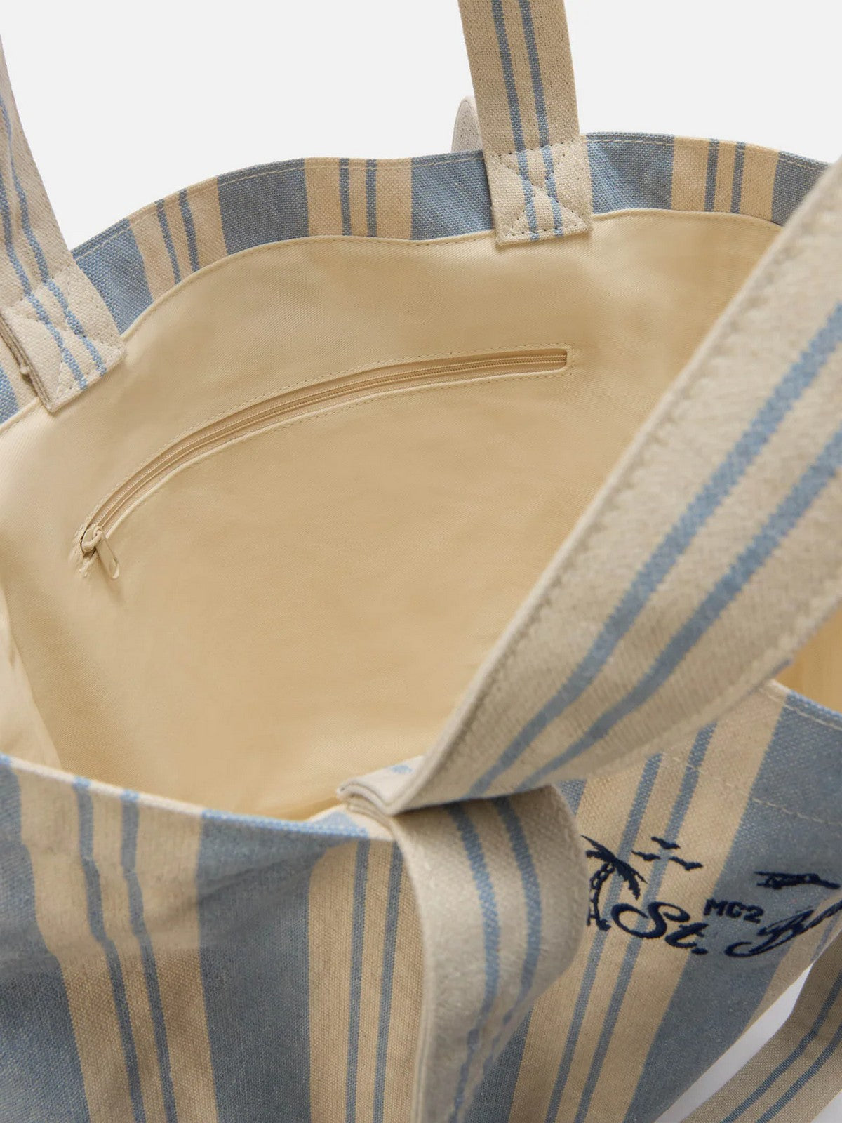 MC2 SAINT BARTH Borsa Donna ESSENTIAL BEACH COTTON 07806L BIG STRIPES V 3161 EMB