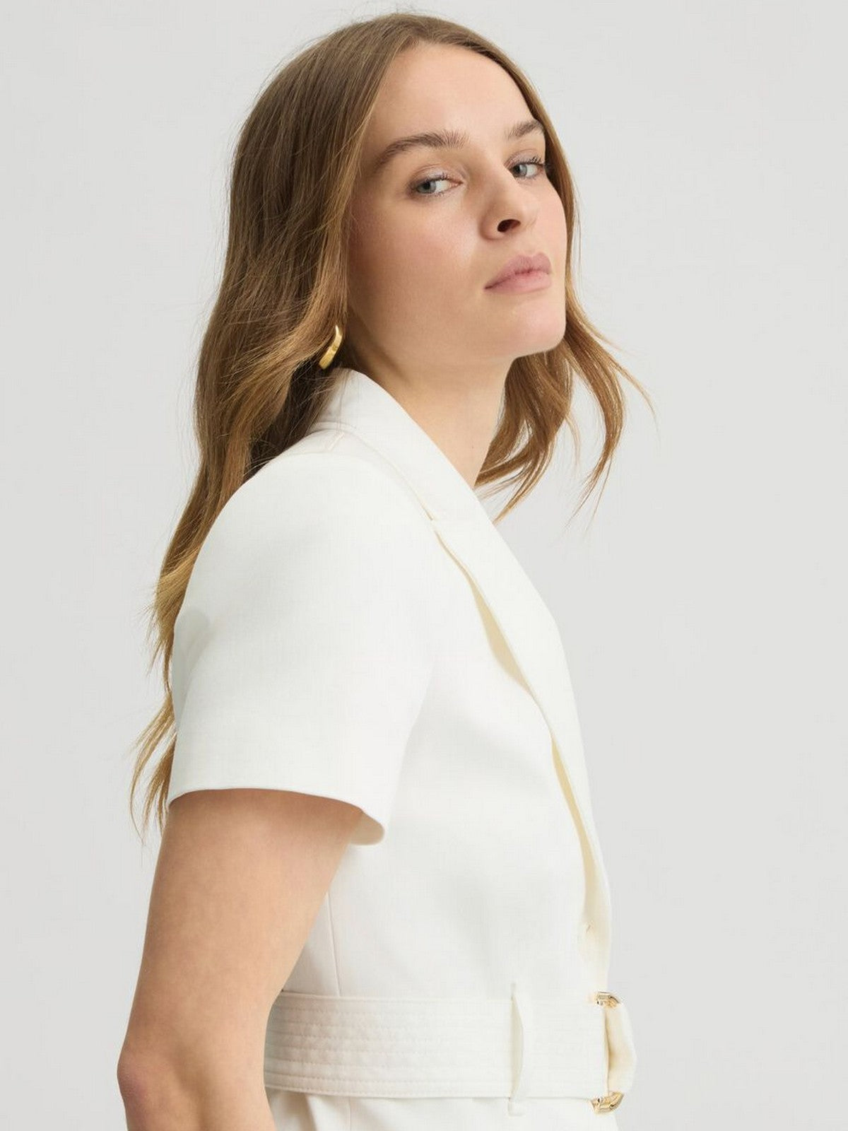 LIU JO BLACK Giacca Donna CA5286T4691 X0256 Bianco gioboutiqueweb