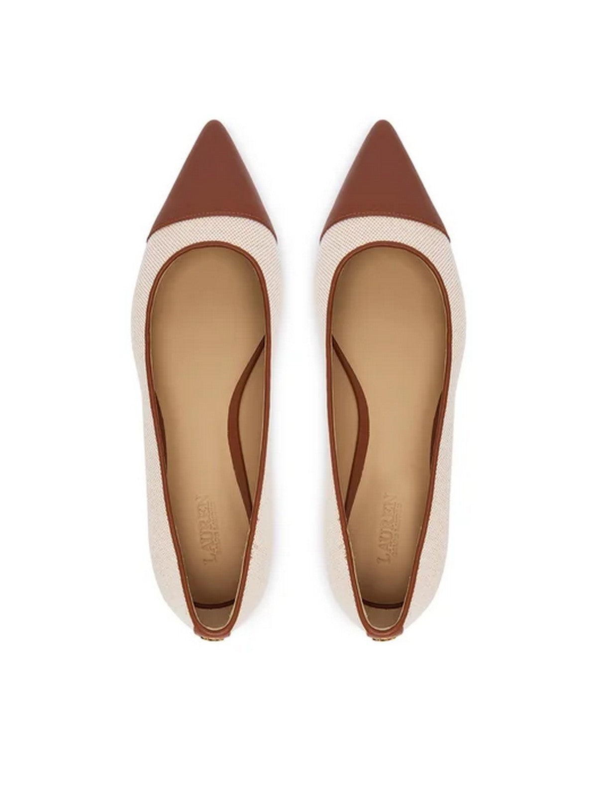 LAUREN RALPH LAUREN Ballerina Donna 802P10530 003 NTRL/BUFF/LAUREN TAN