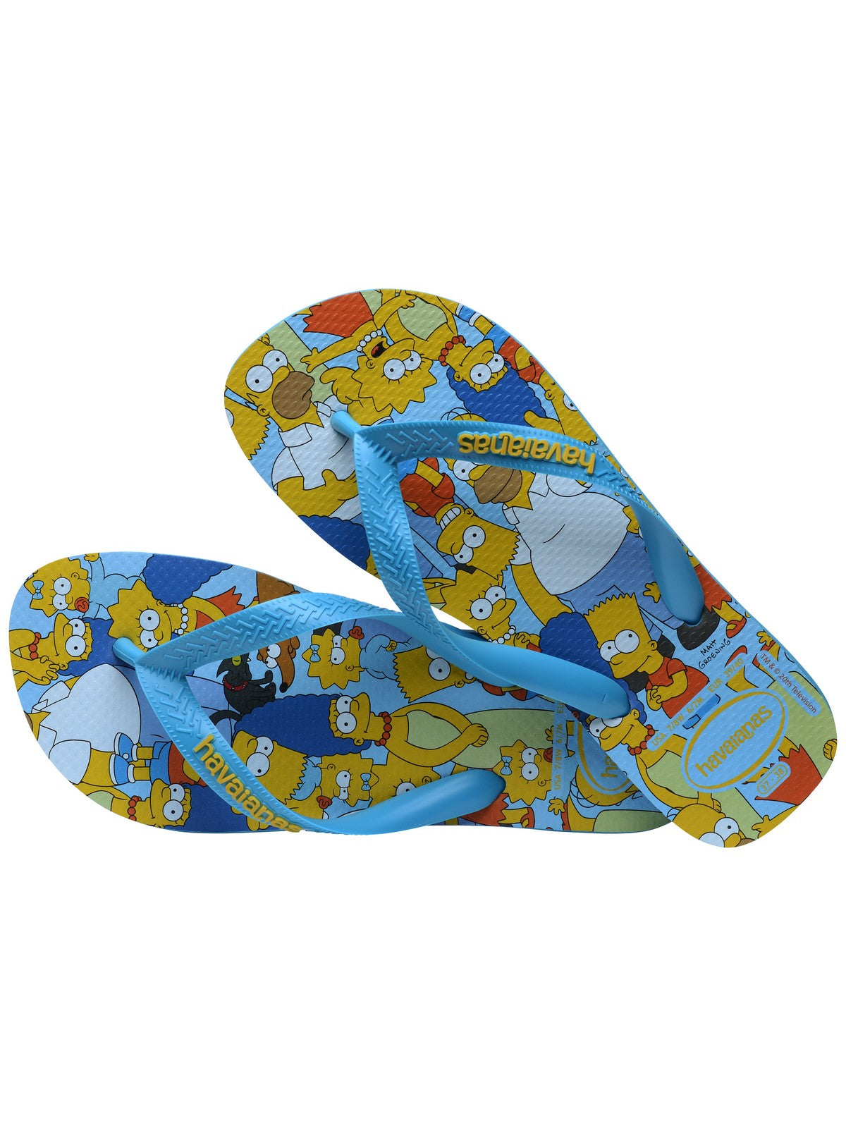 HAVAIANAS Infradito Unisex adulto Hav. Simpsons 4137889.0212 Turchese gioboutiqueweb