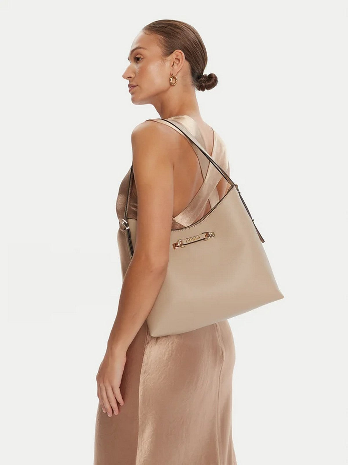 GUESS Borsa Donna LEFIA LARGE HOBO HWBG96 44020 SIT SIMPLY TAUPE