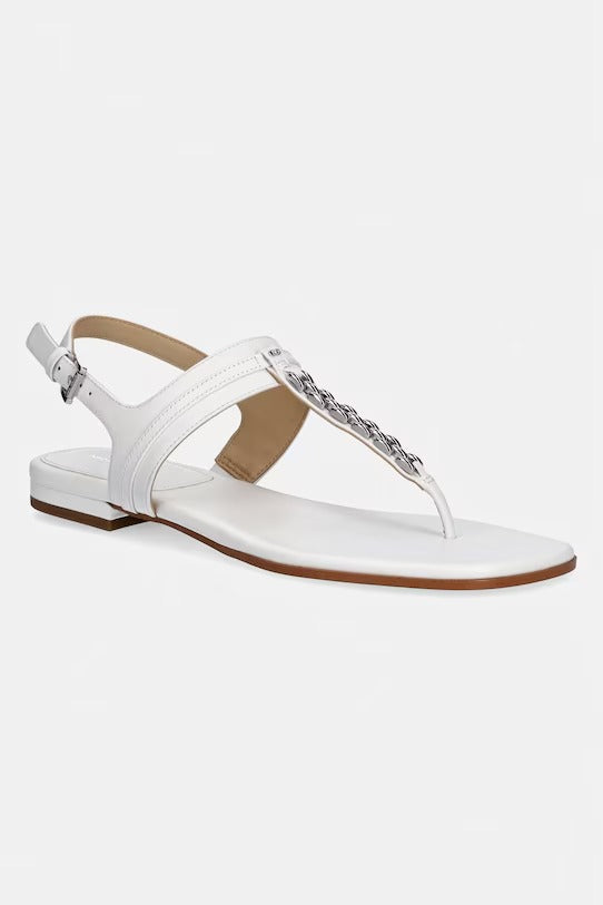 MICHAEL KORS Sandalo Donna MARCIA THONG SANDAL 40S6MCFS1L 085 OPTIC WHITE